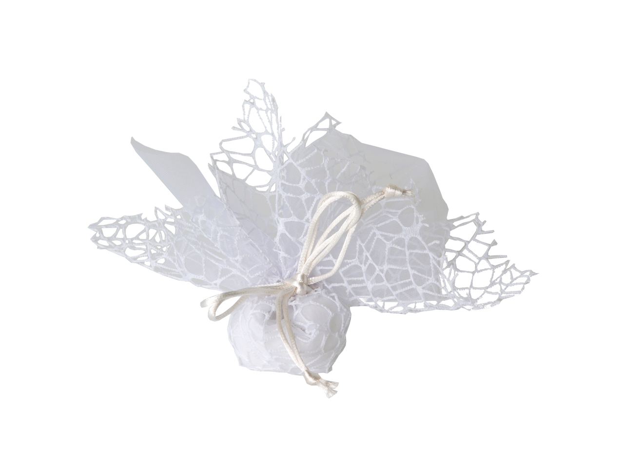 VELO RETE XL C/TIRANTE 25X25CM BIANCO C1201