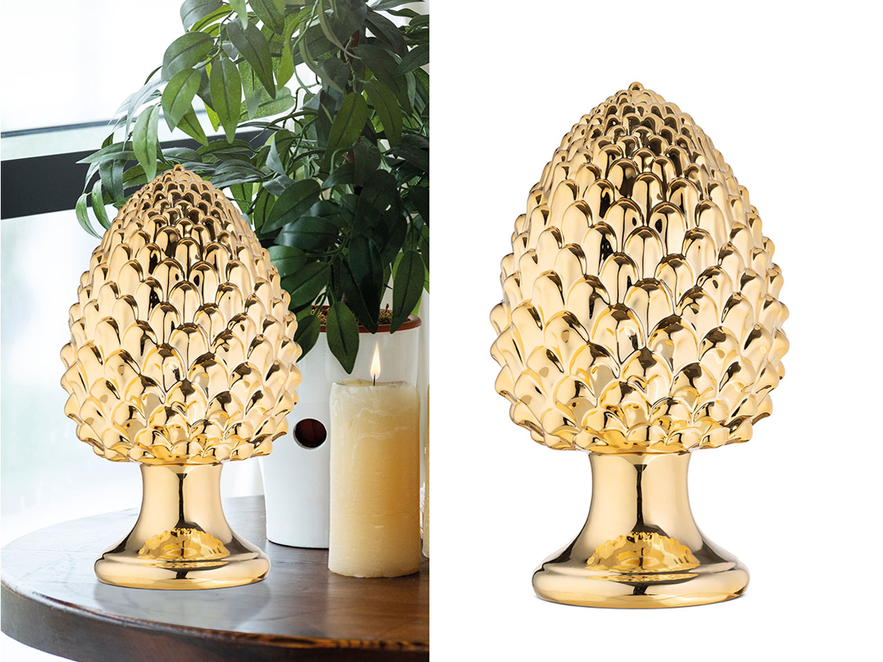 PIGNA CERAMICA 38CM ORO 24001PO PIGNA CERAMICA 38CM ORO 24001PO