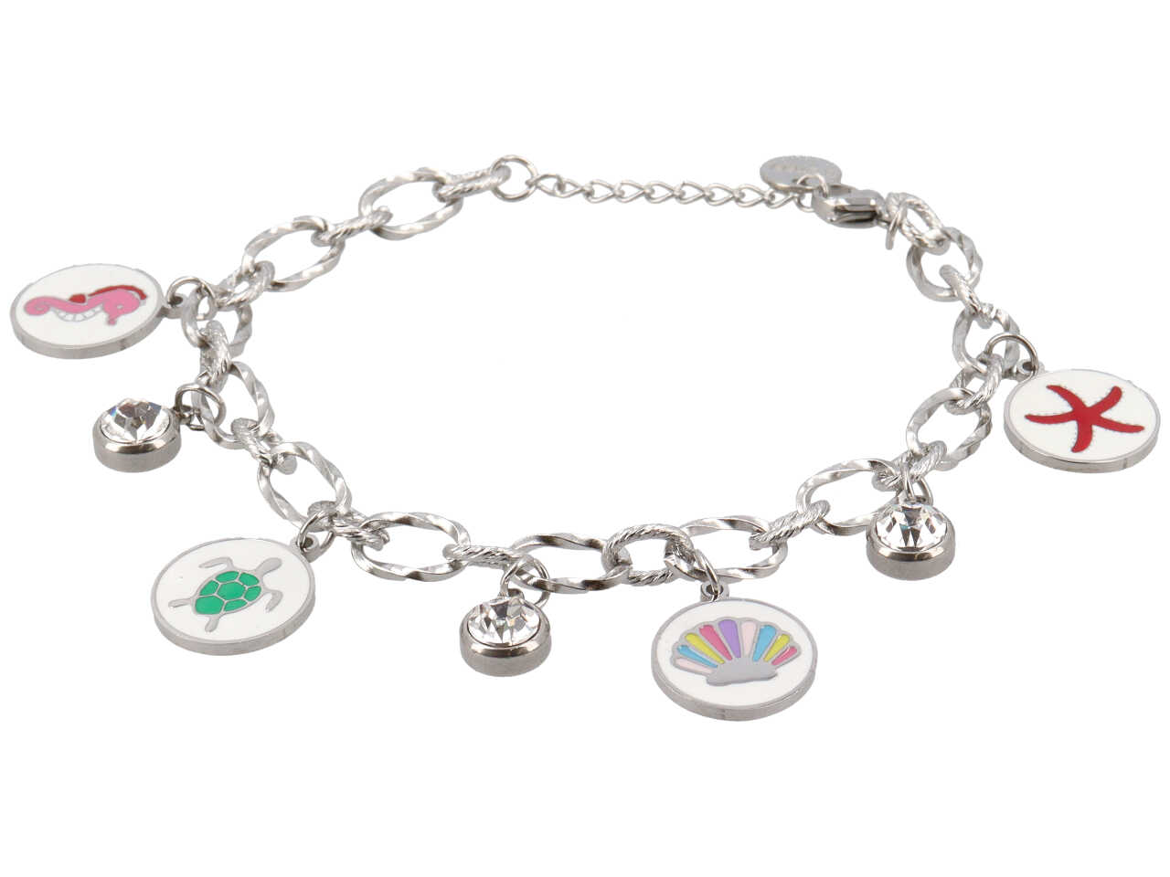 BRACCIALE CERCHI ORO C/SOGGETTI MARINI BRACCIALE CERCHI ORO C/SOGGETTI MARINI