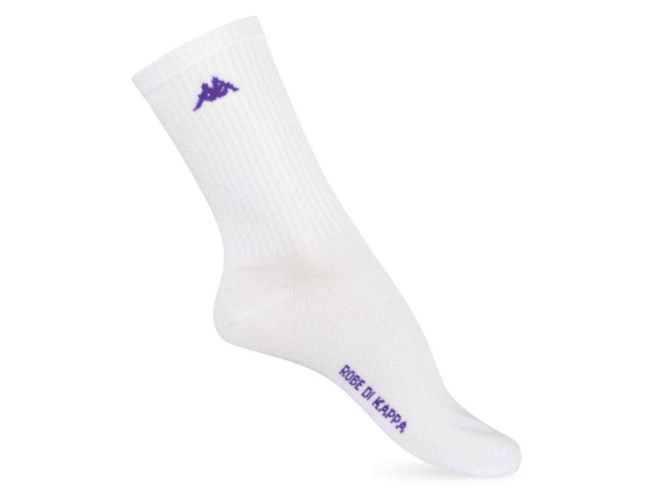 CALZA CORTA DONNA COTONE RDK853 B.CO/VIOLA 36/40