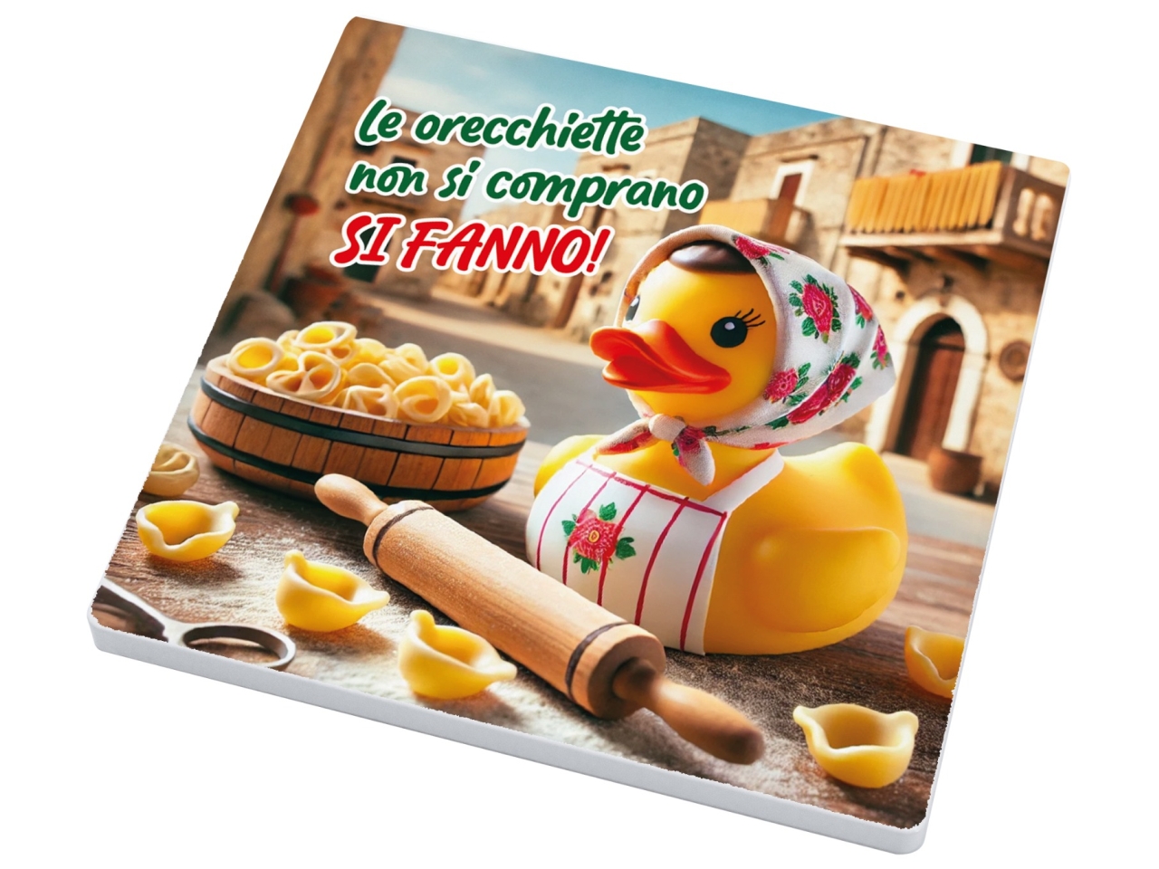 MAGNETE QUADRATO 7,5X7,5CM ORECCHIETTE 102PA E MAGNETE QUADRATO 7,5X7,5CM ORECCHIETTE 102PA E