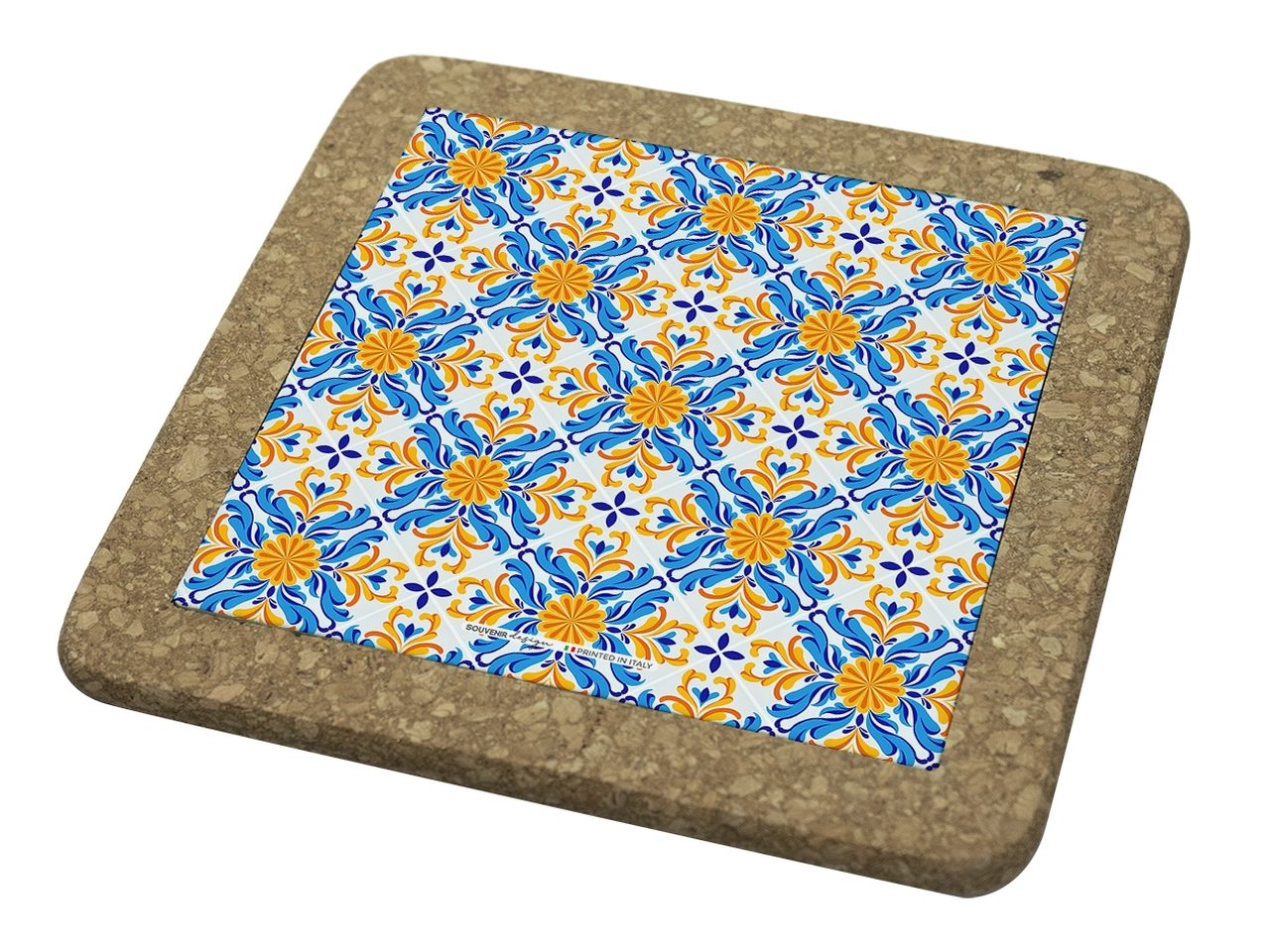 TAGLIERE QUADR. C/SUGH. 15X15CM AZZ./GIAL 21GENE F TAGLIERE QUADR. C/SUGH. 15X15CM AZZ./GIAL 21GENE F