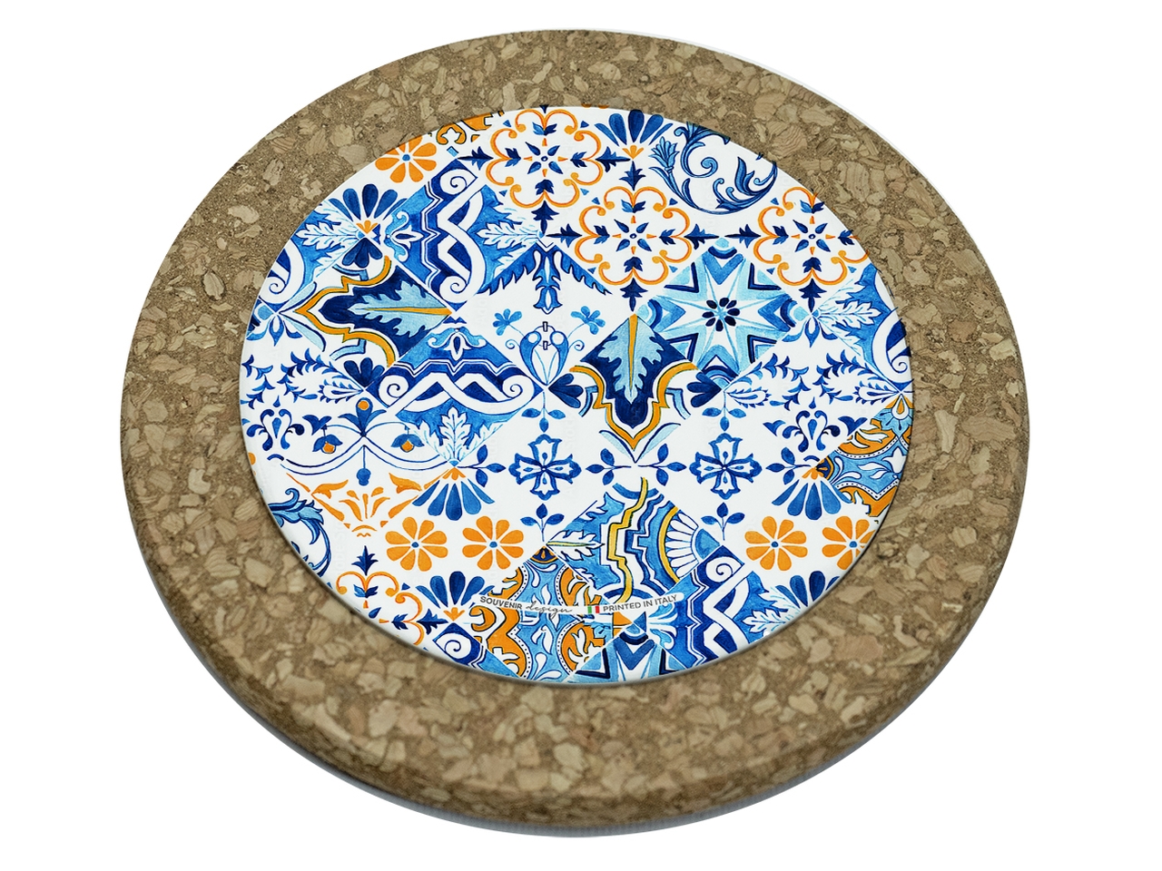 TAGLIERE TONDO SUGHERO 10,5CM CELESTE 25GENE B TAGLIERE TONDO SUGHERO 10,5CM CELESTE 25GENE B