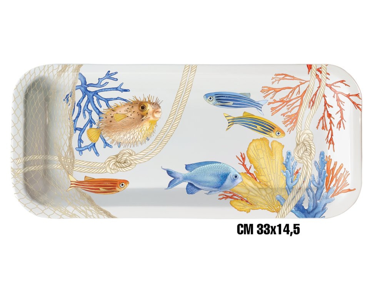 NODI VASSOIO RETT.MELMINA 33X14,5CM ME-1645-1478