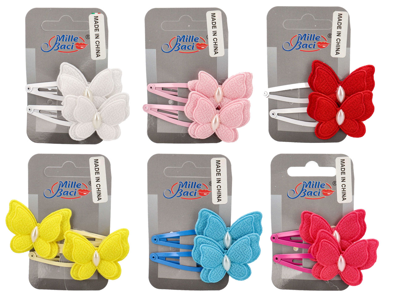 CLICK CLACK CON FARFALLA CARD 2PZ DA-694CL/CD