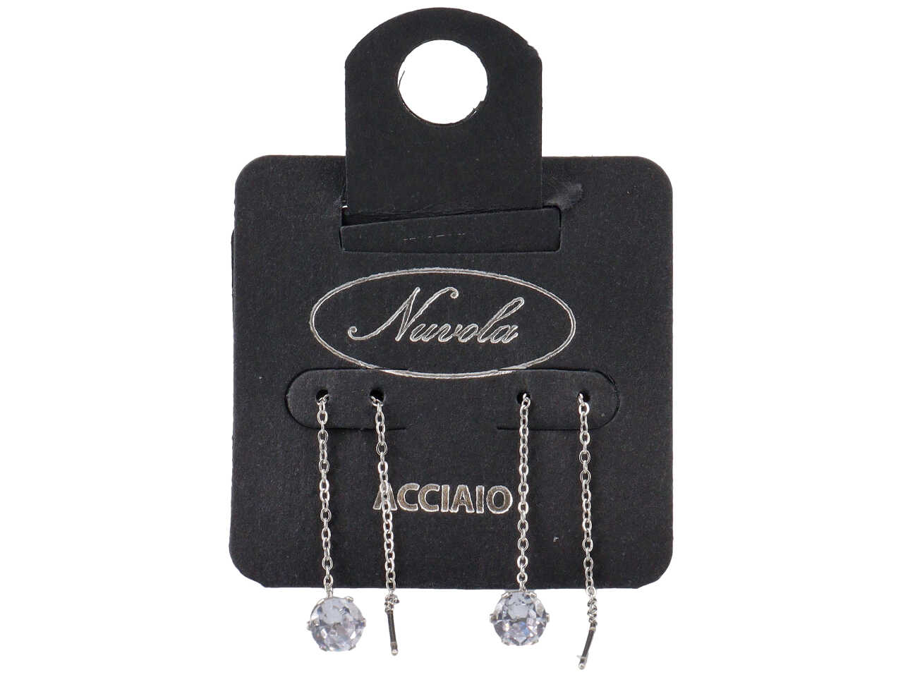 ORECCHINI SALISCENDI C/PUNTO LUCE 6MM FYSL6