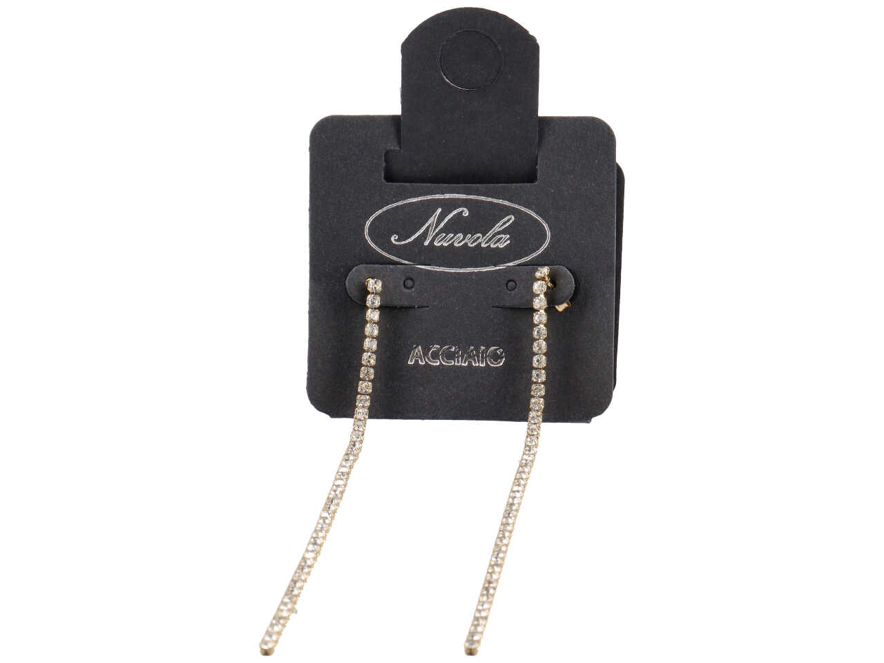 ORECCHINI 1FILO STRASS LUNGO ORO KSE91G