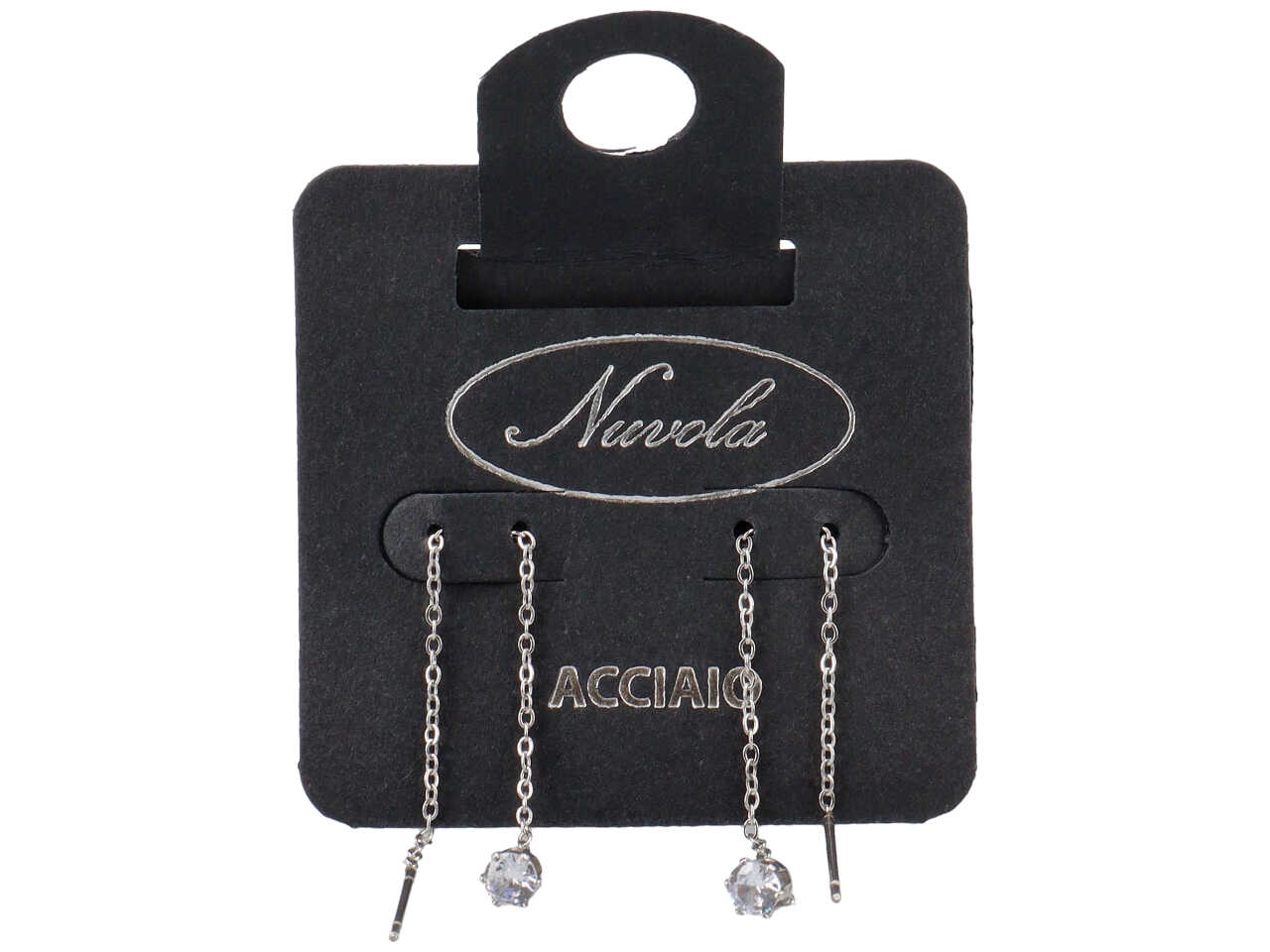 ORECCHINI SALISCENDI CON PUNTO LUCE 4MM FYSL4