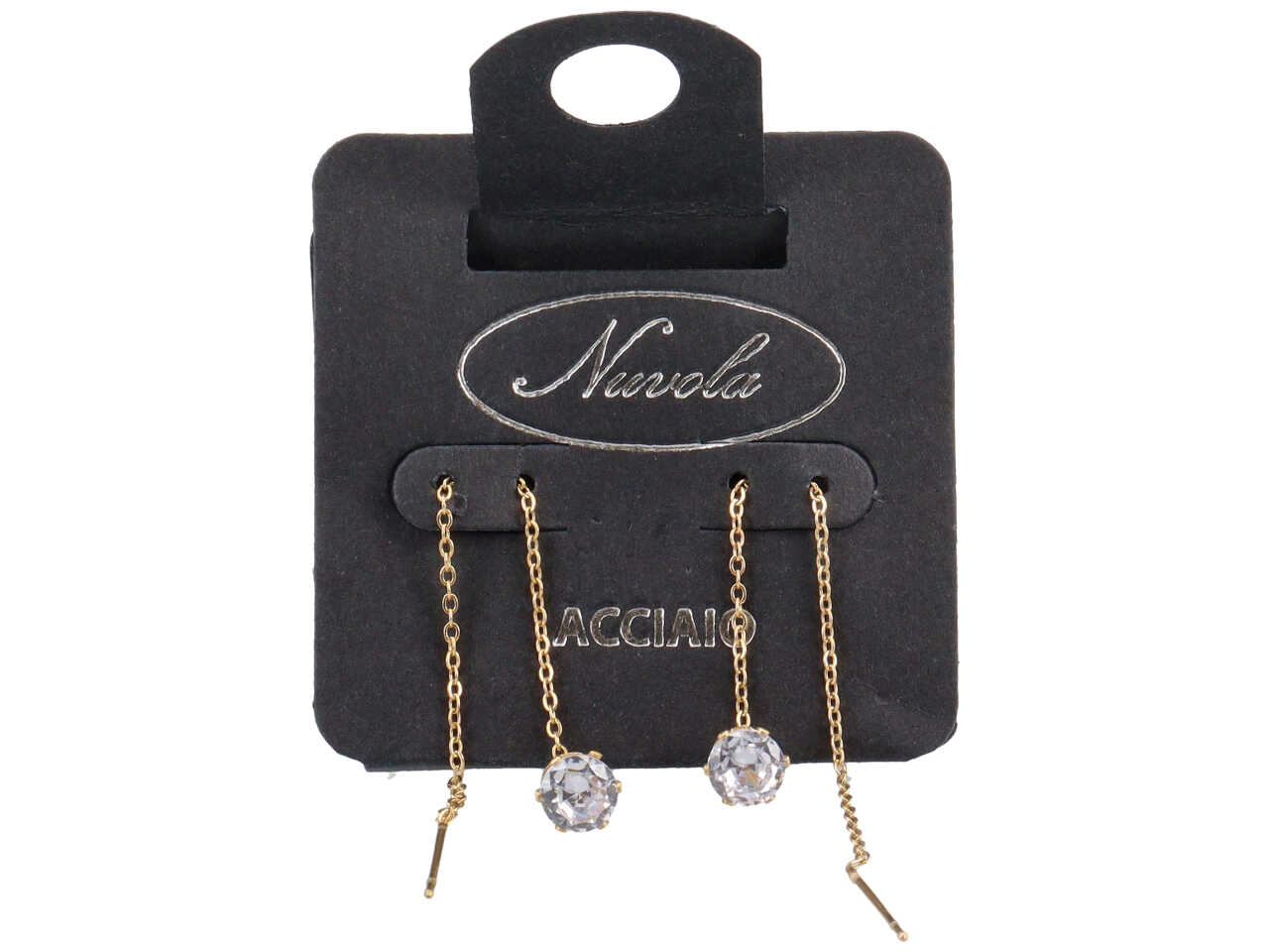 ORECCHINI SALISCENDI CON PUNTO LUCE 6MM ORO FYSL6G