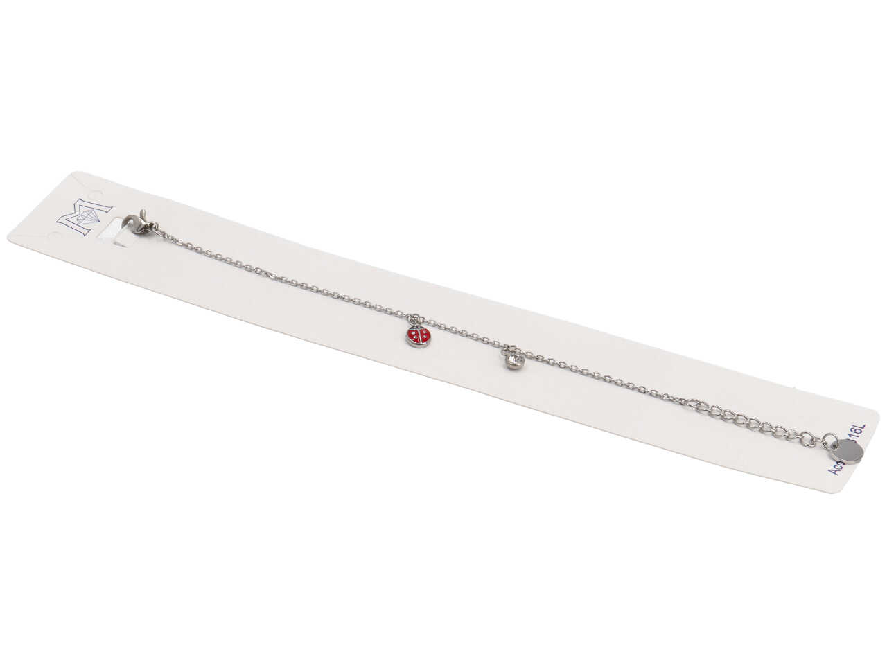 BRACCIALE ACCIAIO COCCINELLA C/ZIRCONE ACBR2041