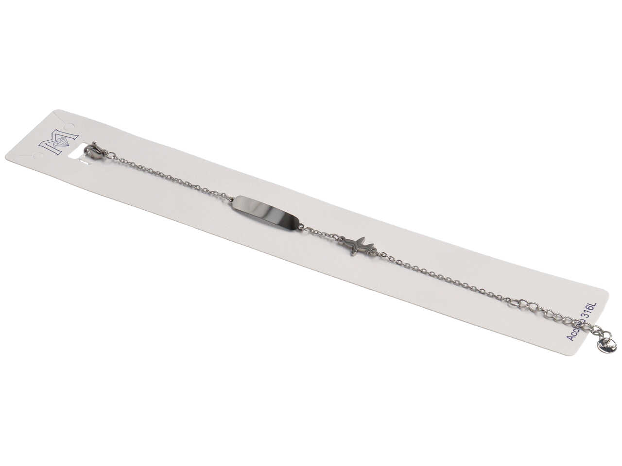 BRACCIALE ACCIAIO PIASTRA E AEREO ACBR2073