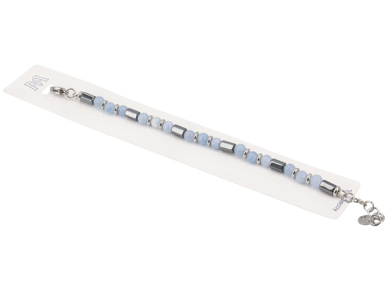 BRACCIALE ACCIAIO SFERE GLICINE ACBR2048 BRACCIALE ACCIAIO SFERE GLICINE ACBR2048