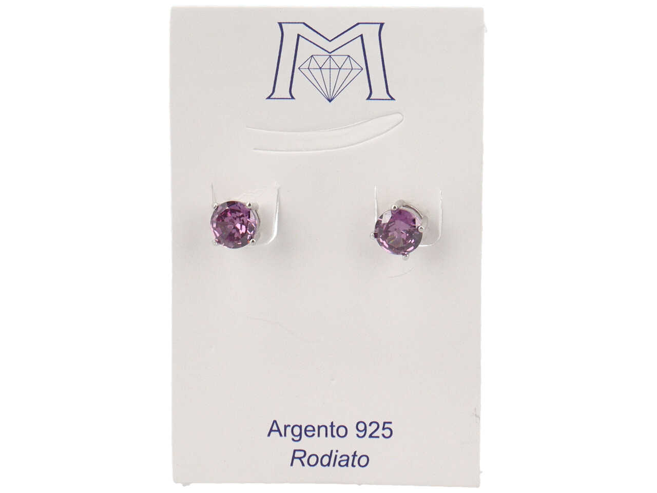 ORECCHINI P LUCE 6,5MM 4 PUNTE VIOLET OR1713C