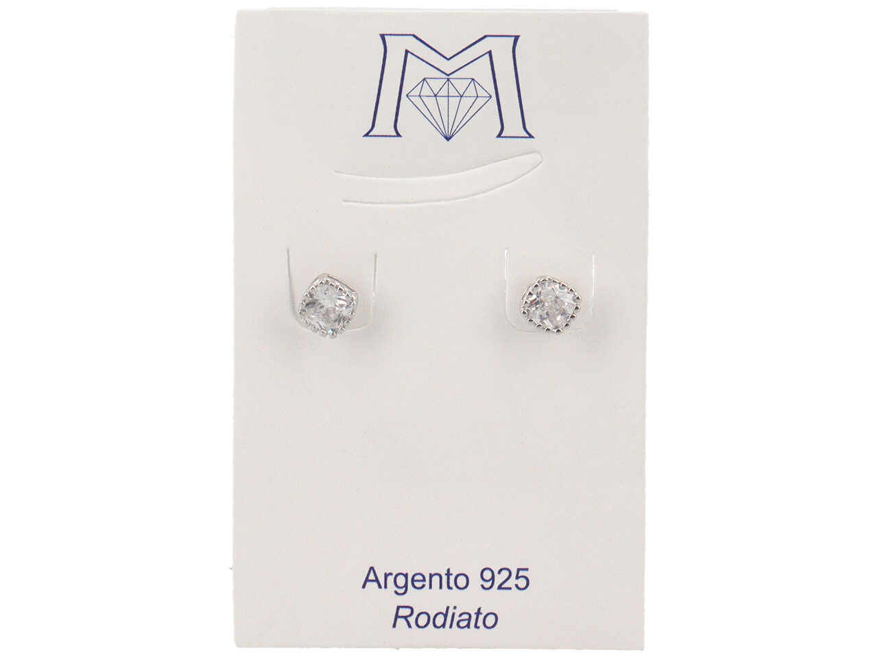 ORECCHINI QUADRATI CON ZIRCONE OR4078