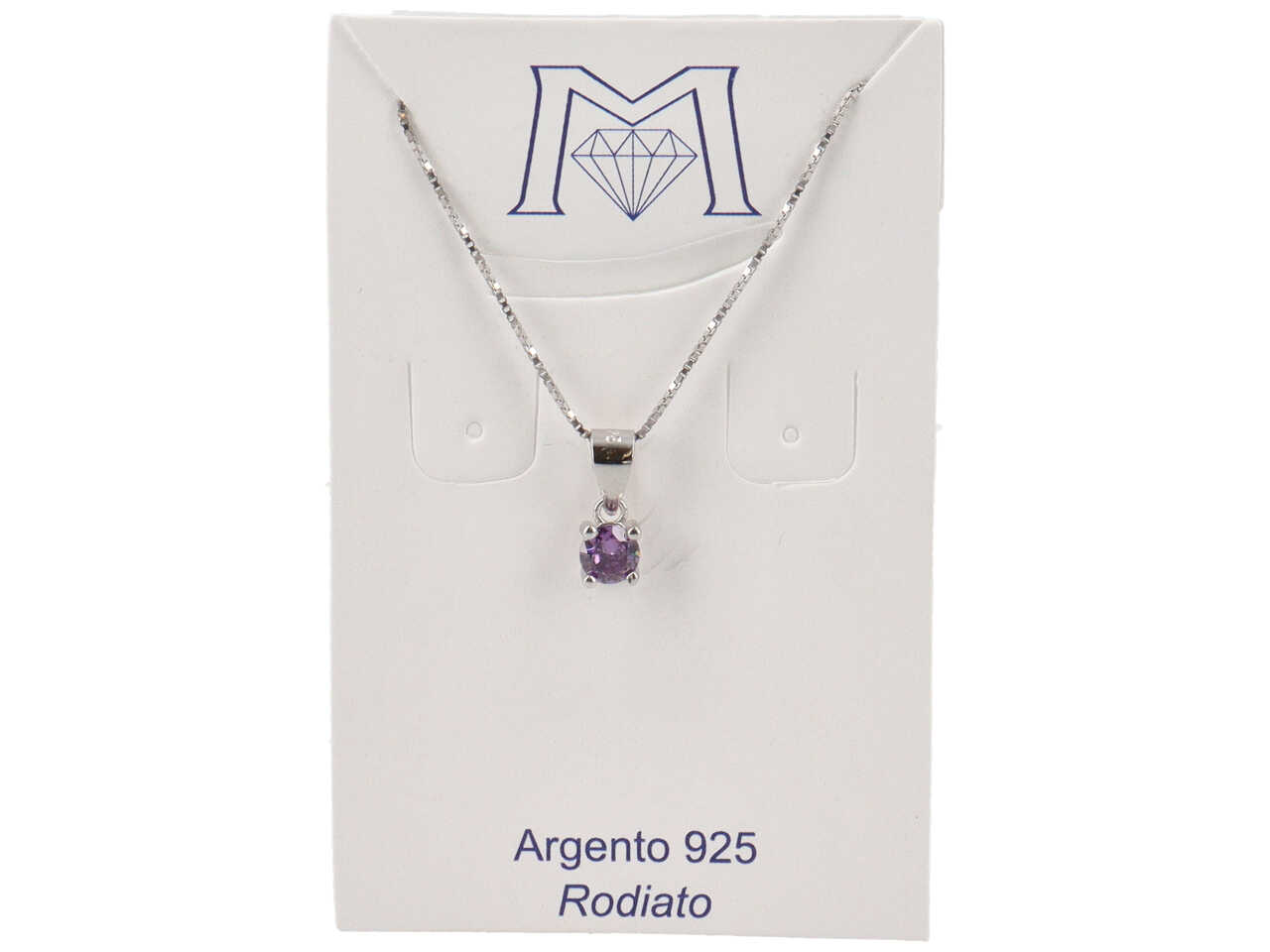 COLLANA CON PENDENTE P. LUCE 4,5MM LILLA D4394C