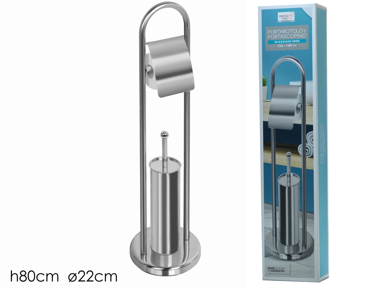 SET PORTAROTOLO+SCOPINO 726073