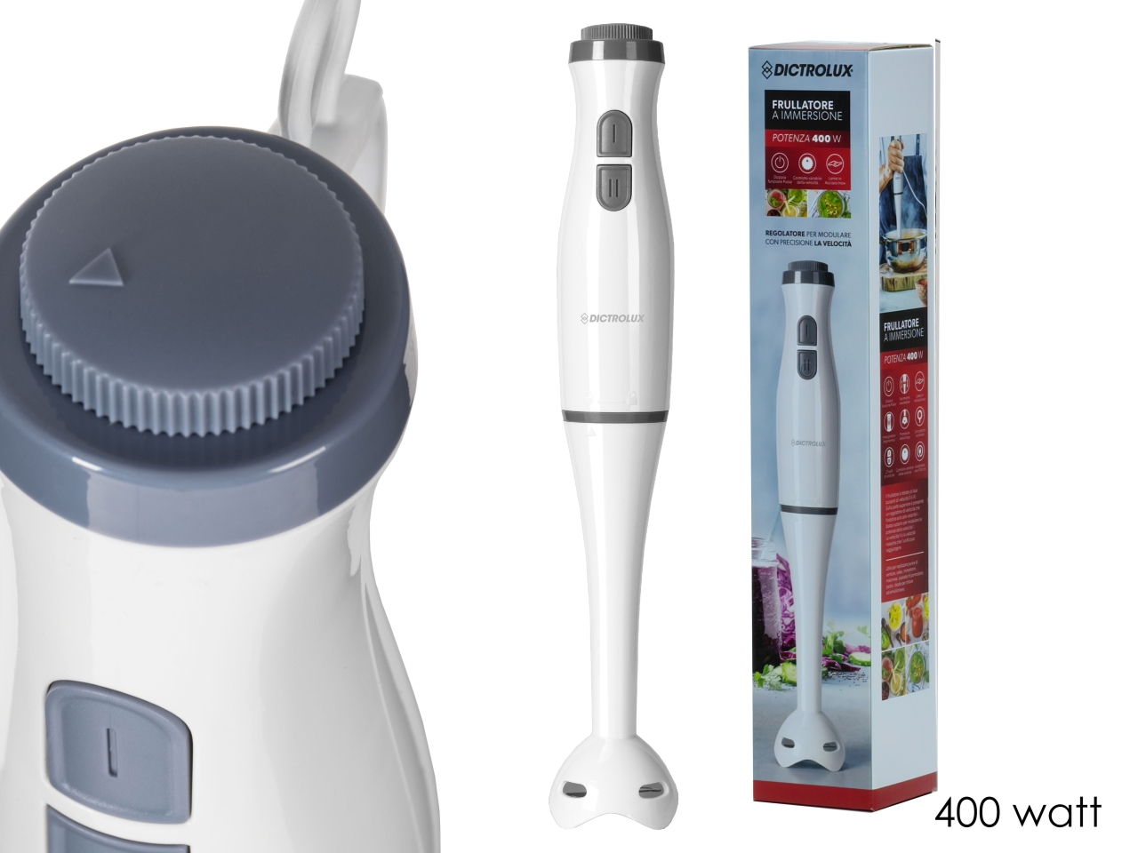 FRULLATORE IMM. 400W BIA. 2VEL+REGOL. 875805