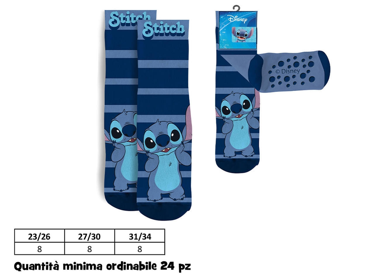 CALZINI ANTISCIVOLO STITCH D07014 MC