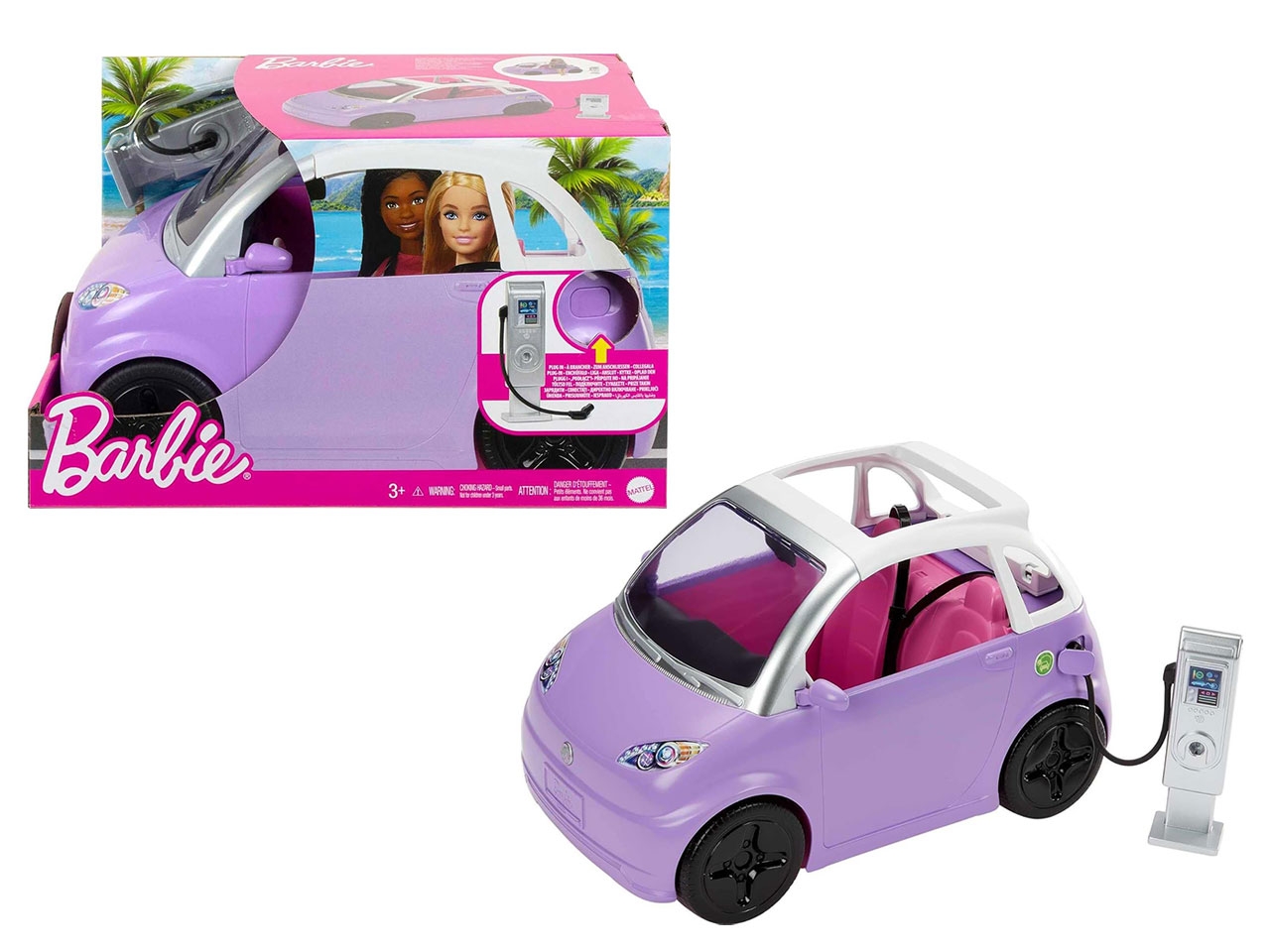 BARBIE AUTO ELETTRICA CON COLONNINA HJV36
