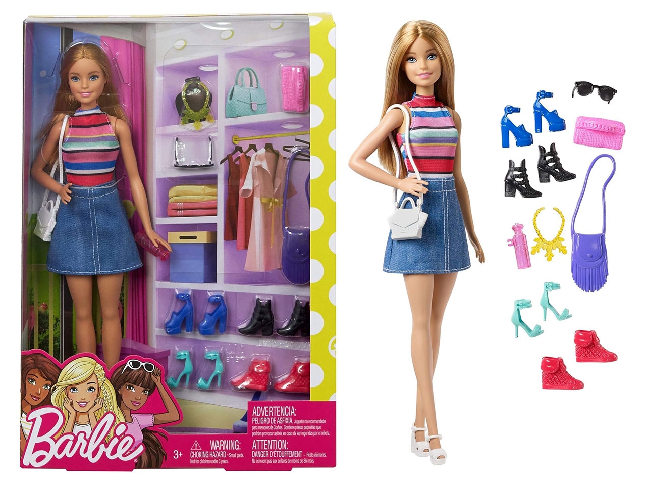 BARBIE E IL SUO GUARDAROBA SCARPE E BORSE FVJ42