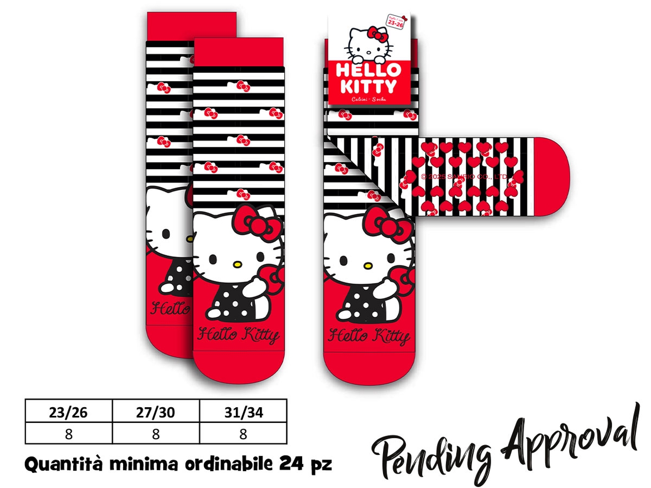 HELLO KITTY CALZINI ANTISCIVOLO H12381 MC