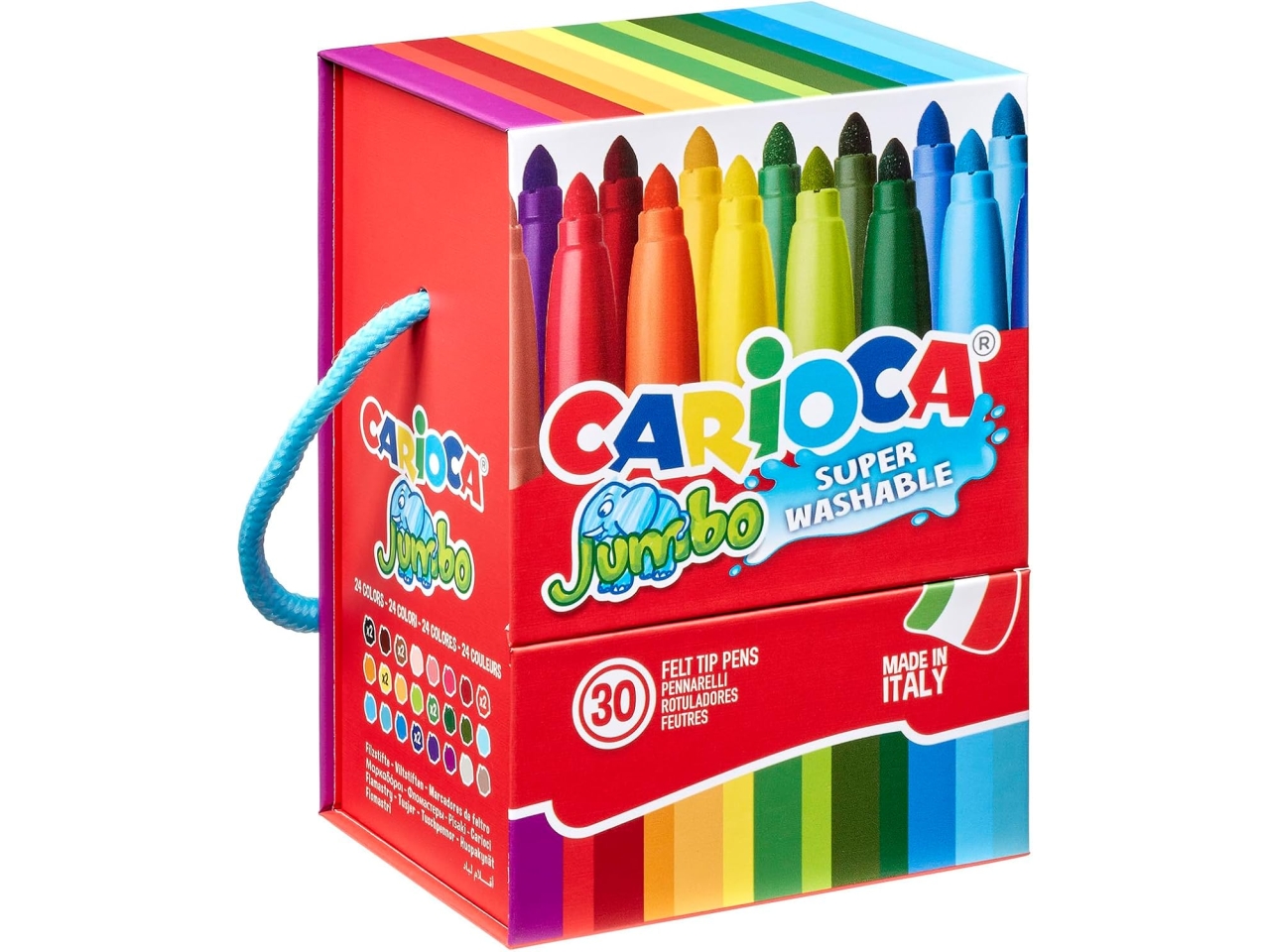 CARIOCA JUMBO PENNARELLI SCATOLA RIGIDA 30PZ 41259