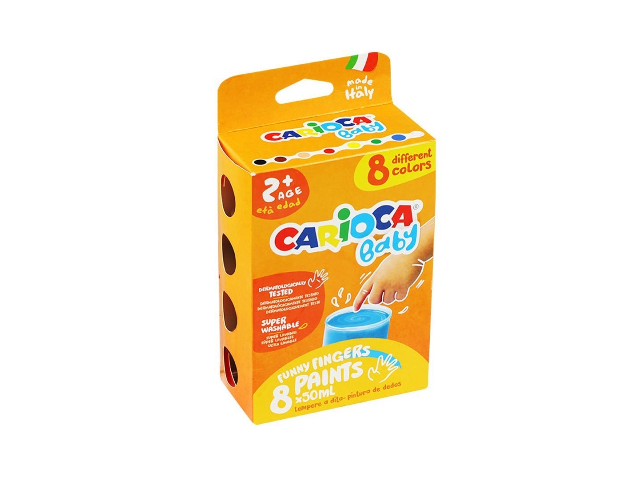 CARIOCA BABY COLORI A DITA 8X50ML 43174 CARIOCA BABY COLORI A DITA 8X50ML 43174