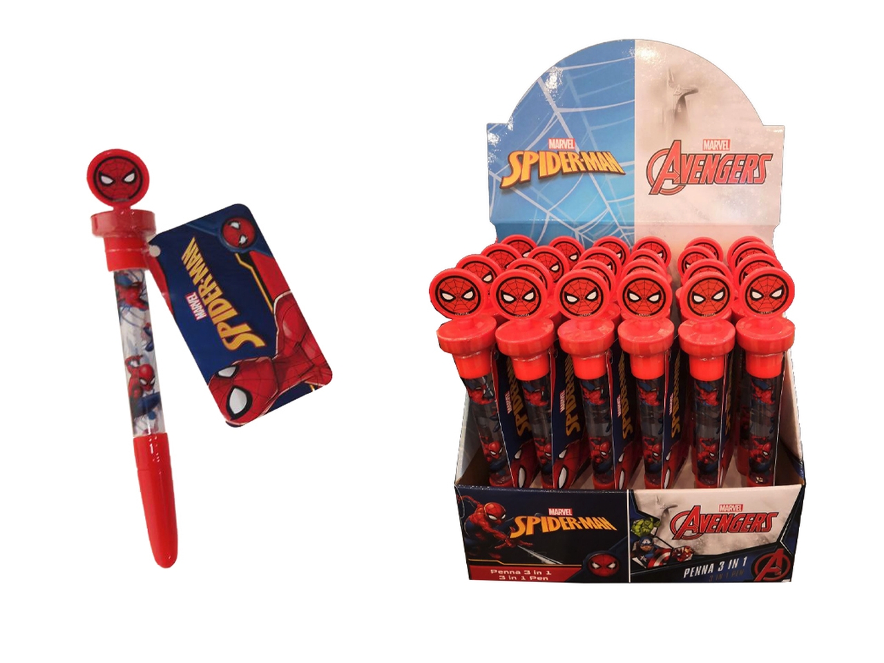 SPIDERMAN PENNA CON BOLLE DI SAPONE SP1063