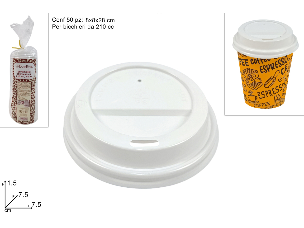 COPERCHIO PLAS. BICCHIERI 210CC 50PZ DEV24018861