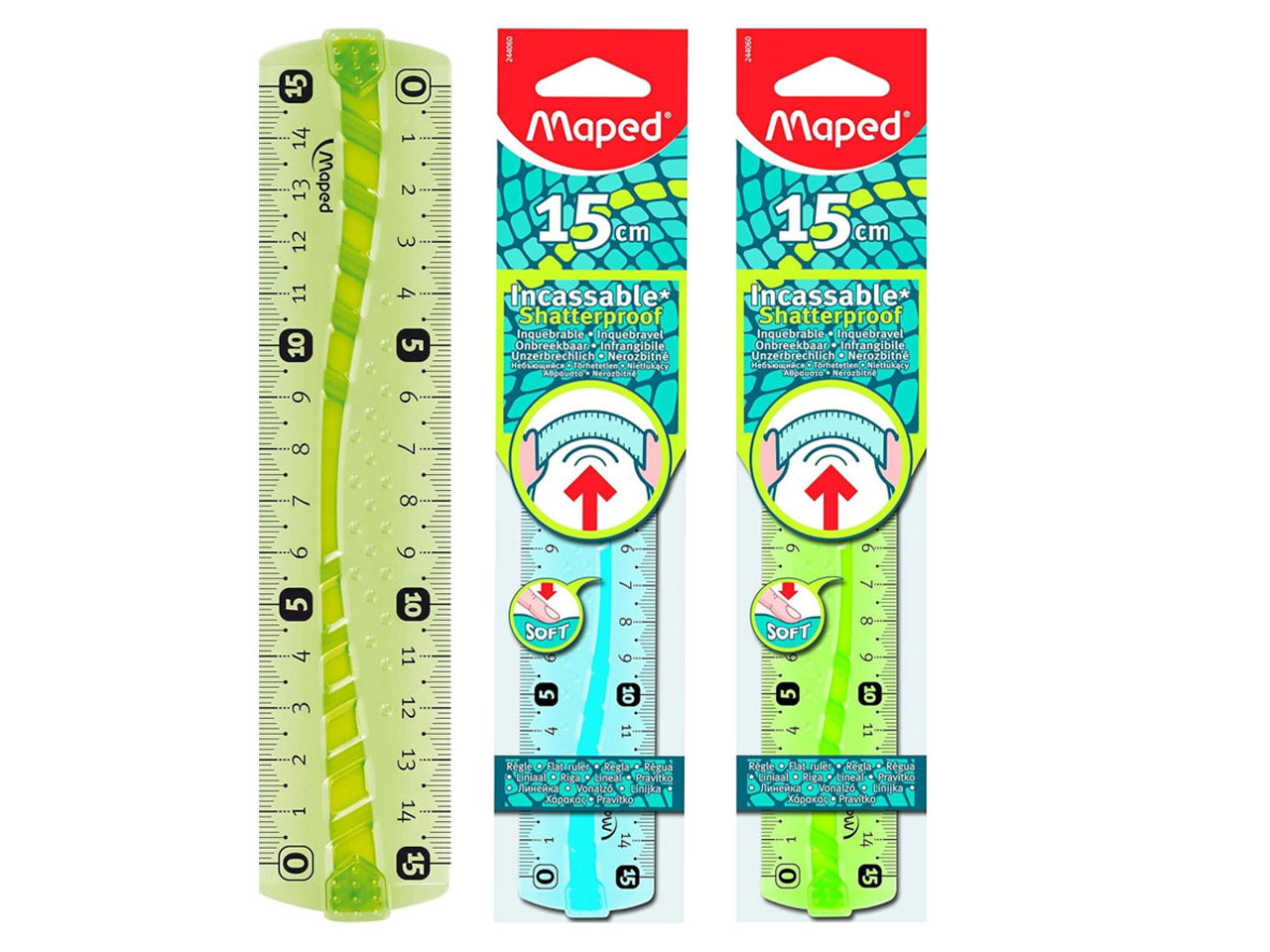 MAPED RIGHELLO 15CM INFRANGIBILE APP 244060 MAPED RIGHELLO 15CM INFRANGIBILE APP 244060