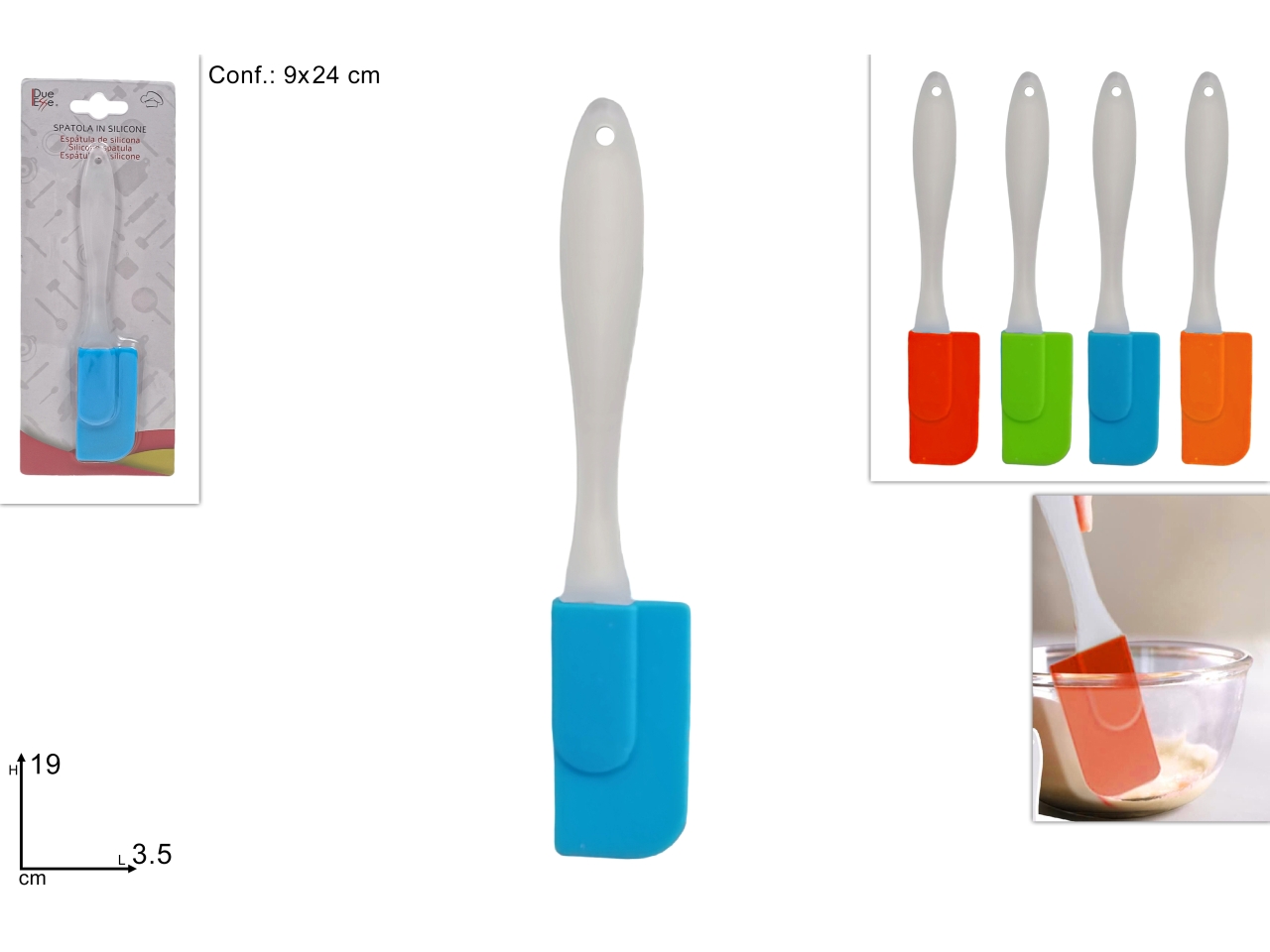 SPATOLA SILICONE COL. ASS. DEV23023731 SPATOLA SILICONE COL. ASS. DEV23023731