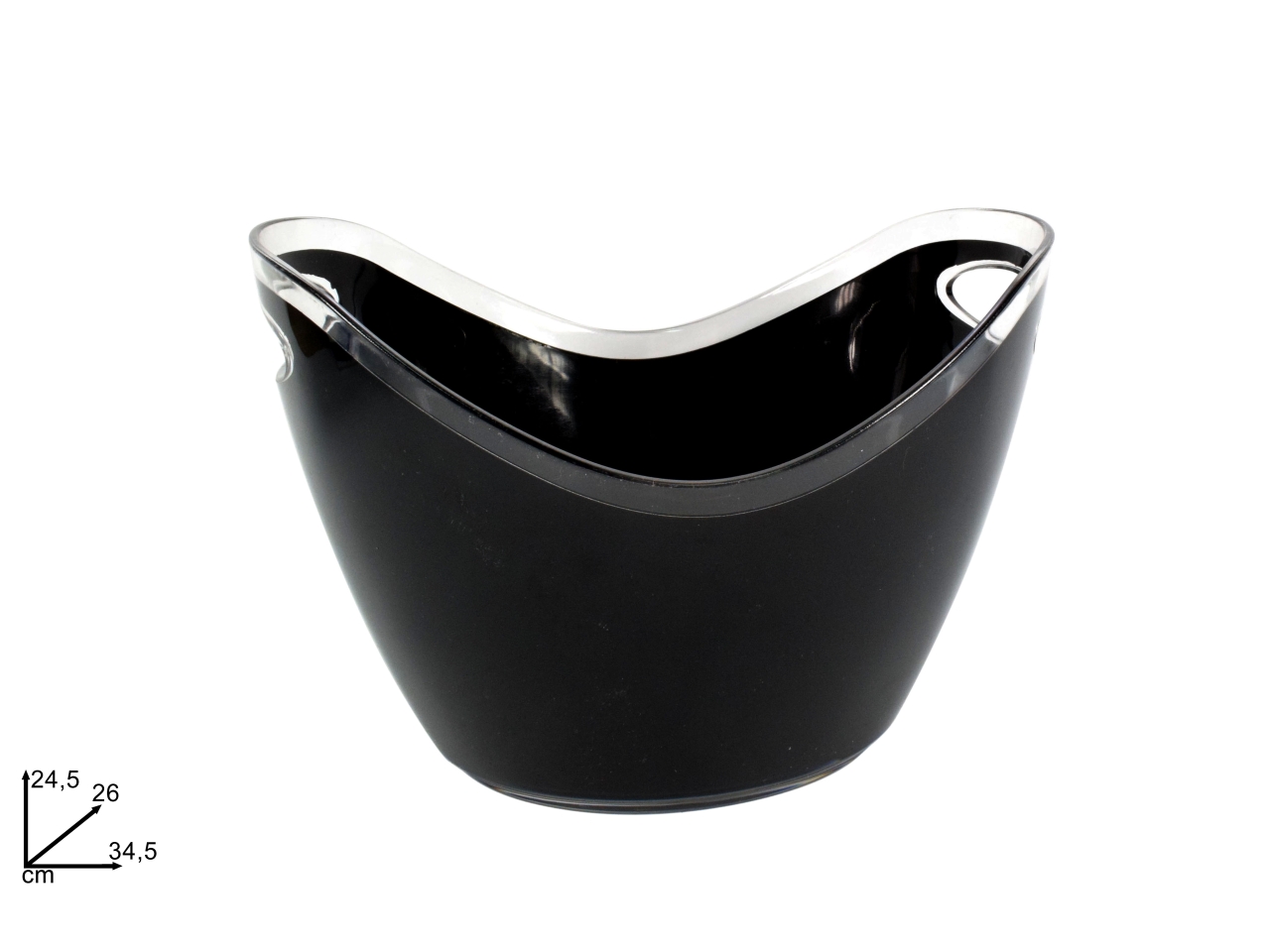 SECCHIELLO OVALE PORTAGHIACCIO NERO DEV19008291