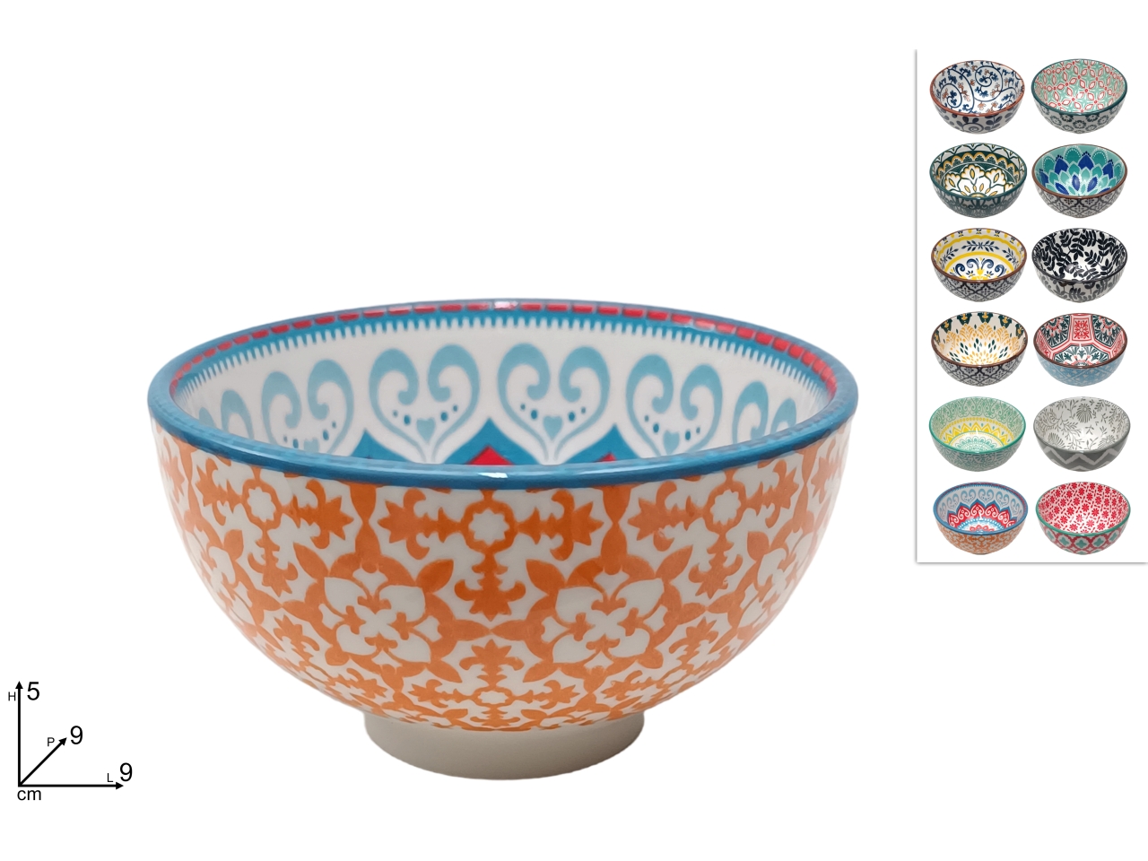 CIOTOLA CERAMICA 9CM ASS. DEV24010651