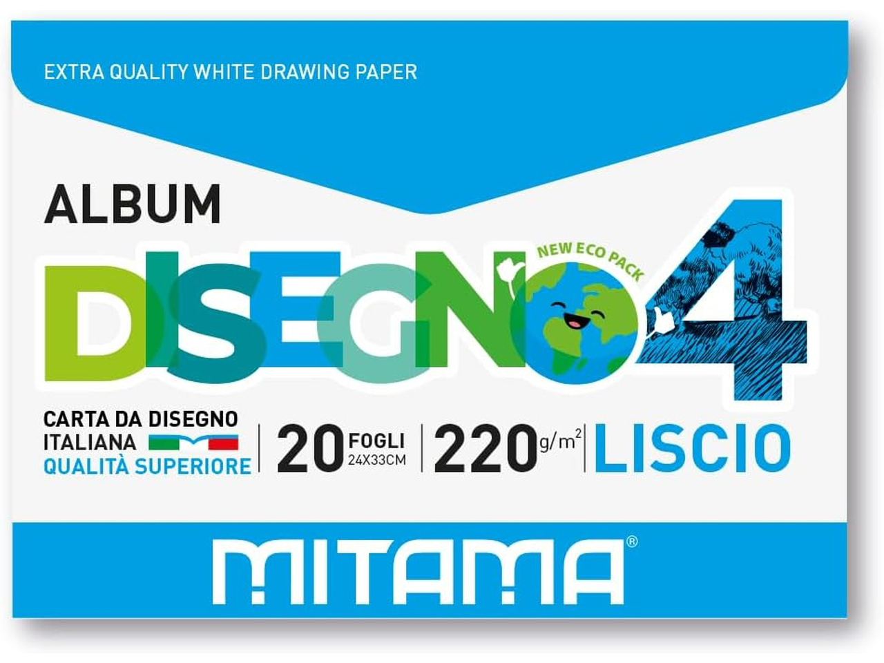 MITAMA ALBUM DISEGNO 20F 24X33 220GR.LISCIO 62180