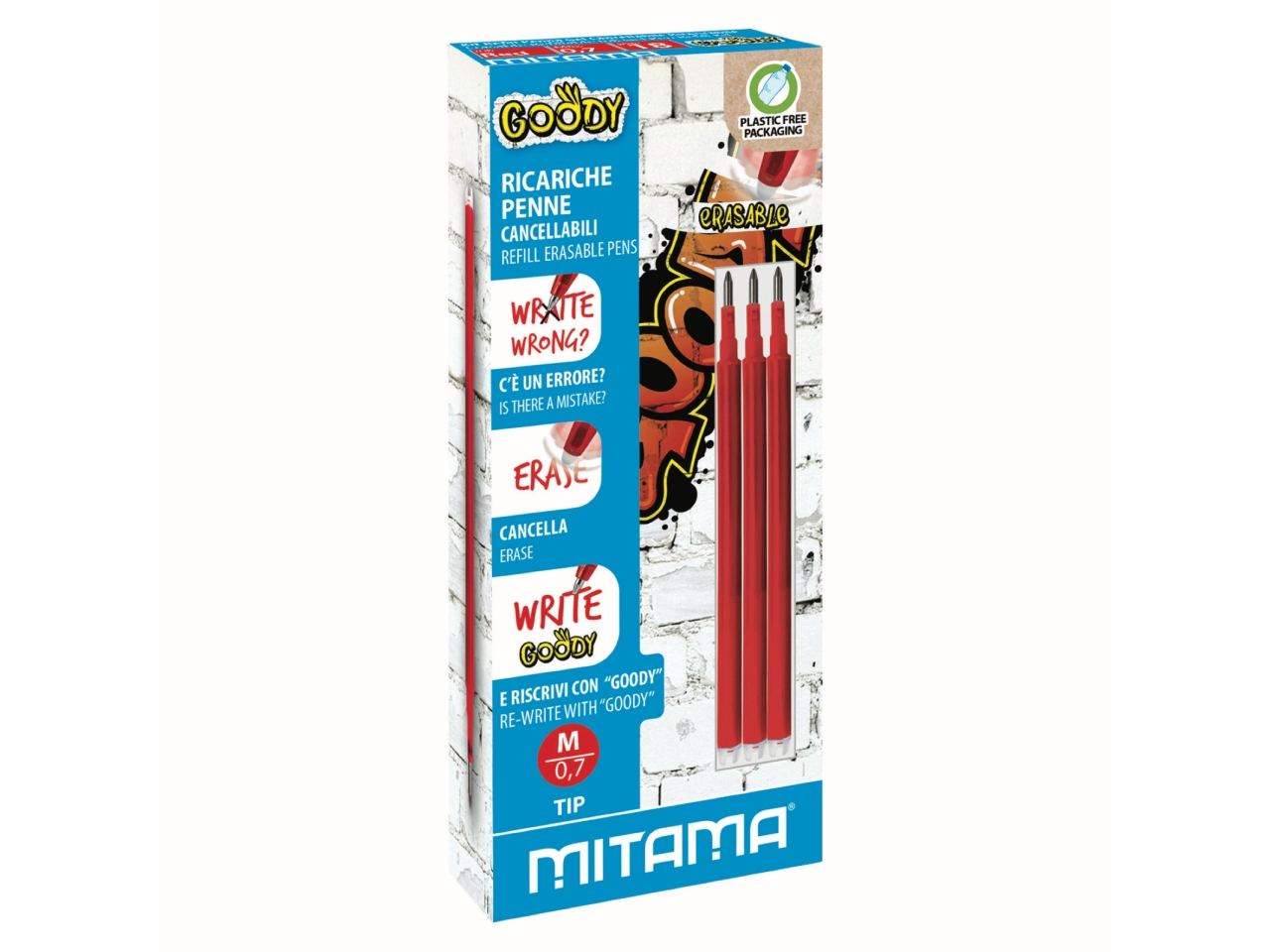 MITAMA REFILL PENNA CANCELL. GOODY 3PZ ROSSA 64005