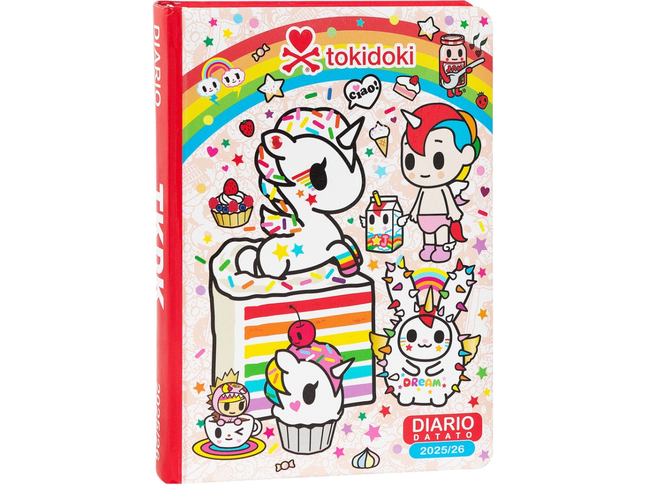 DIARIO TOKIDOKI STD 2025/26 ROSSO 73765