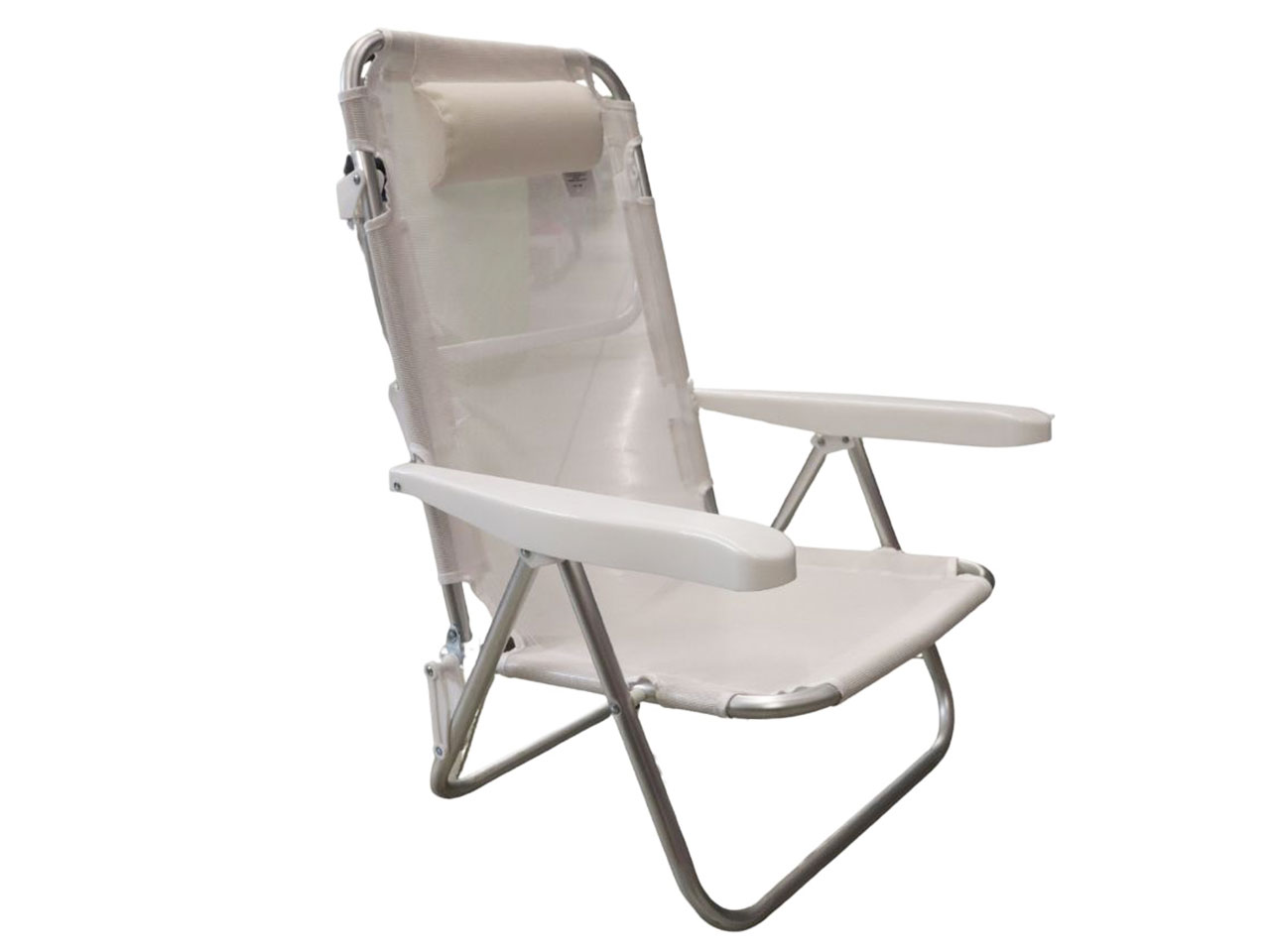 SPIAGGINA 61x61x78 TEXT.ALLUMINIO BIANCA HU-120 SPIAGGINA 61x61x78 TEXT.ALLUMINIO BIANCA HU-120