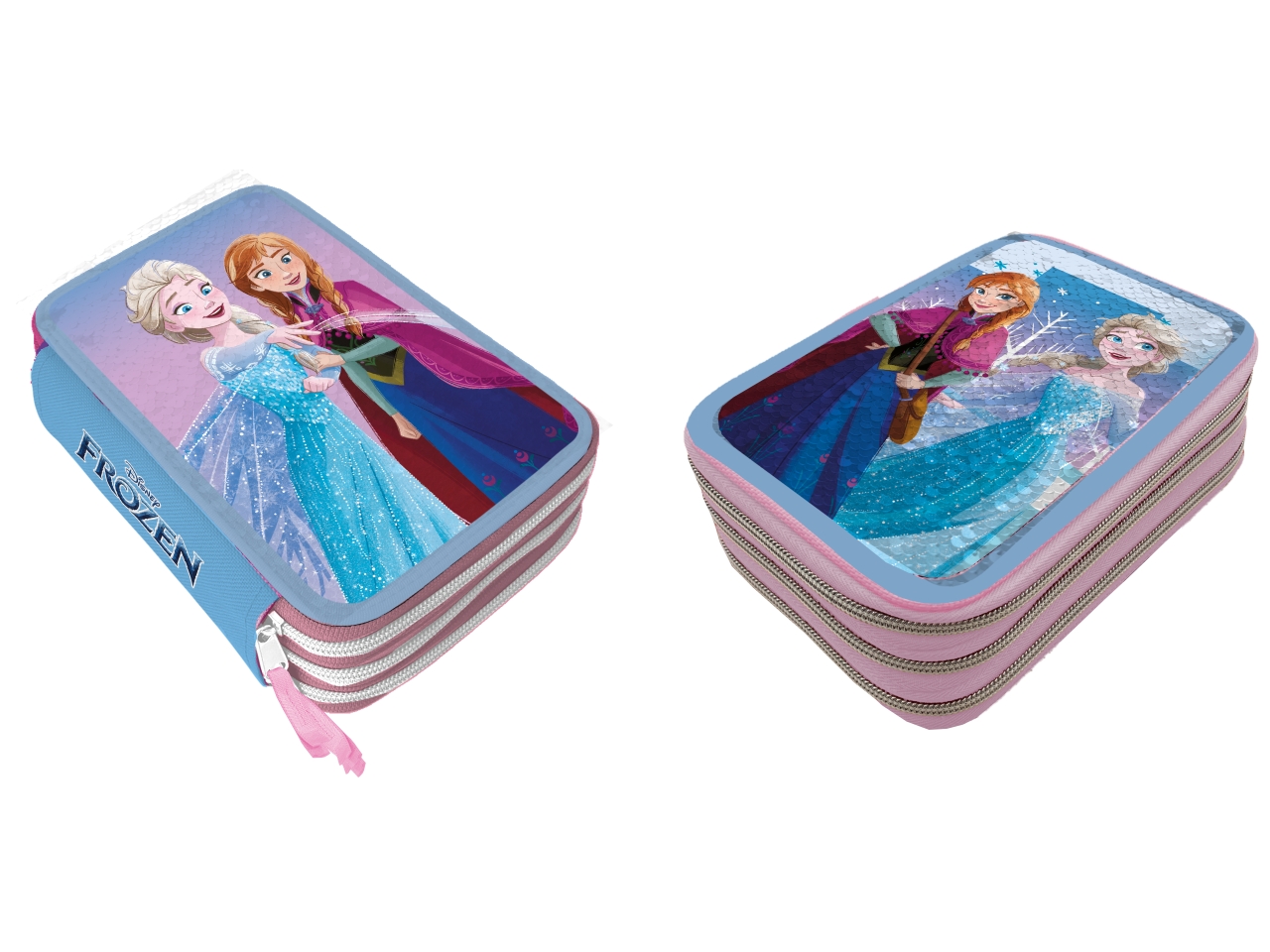 FROZEN ASTUCCIO 3 ZIP GIOTTO REVERSIBILE FR1225 FROZEN ASTUCCIO 3 ZIP GIOTTO REVERSIBILE FR1225