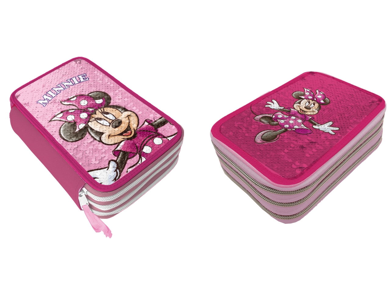 MINNIE ASTUCCIO 3 ZIP GIOTTO REVERSIBILE MIN1225 MINNIE ASTUCCIO 3 ZIP GIOTTO REVERSIBILE MIN1225
