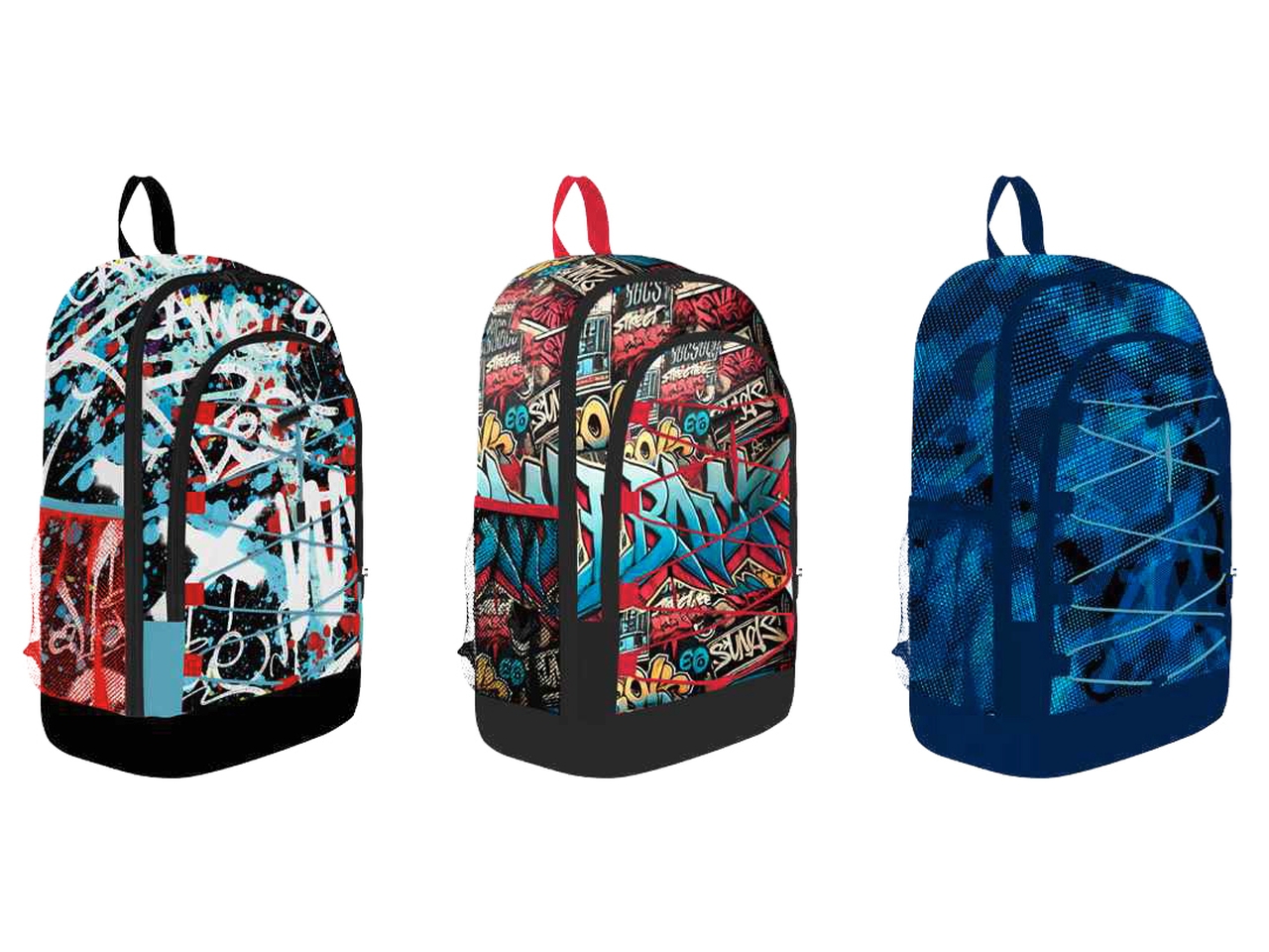 ZAINO CON ELASTICI PORTA SKATE UW1207-B ZAINO CON ELASTICI PORTA SKATE UW1207-B