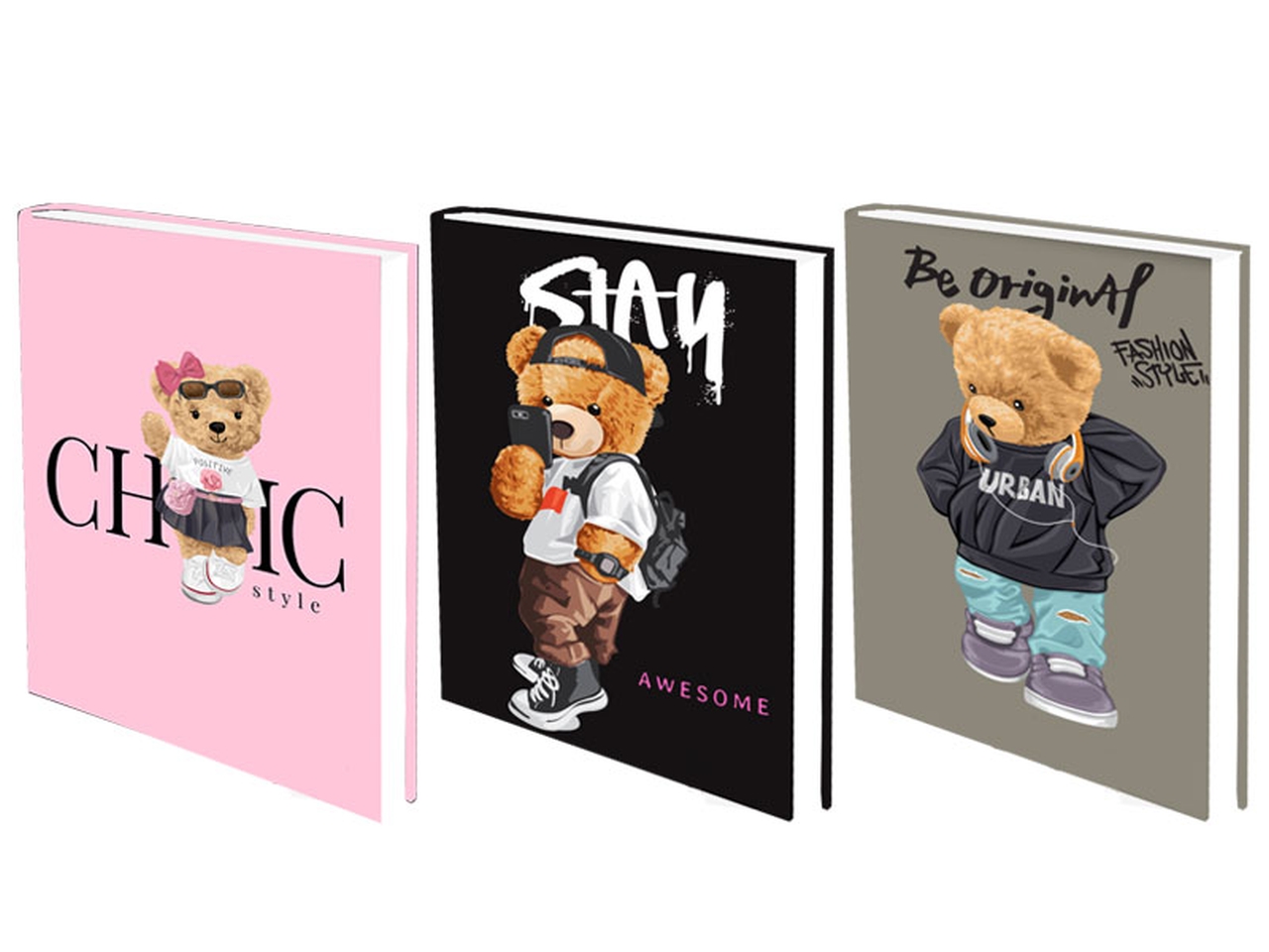 DIARIO ACTIVE POCKET BEAR ASS. 86466