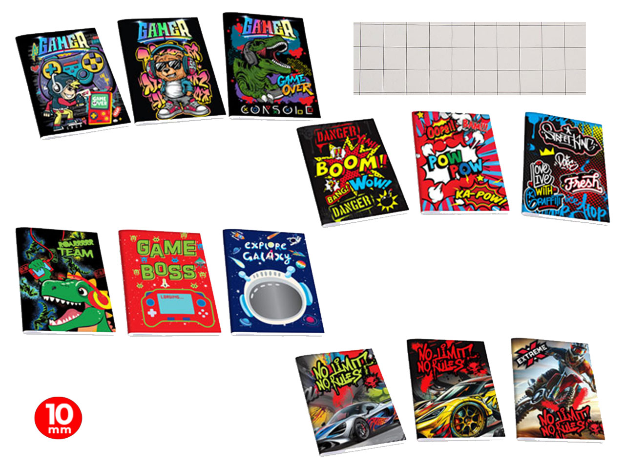 QUADERNO MAXI ACTIVE BOY 80GR 10PZ 10M 86427 QUADERNO MAXI ACTIVE BOY 80GR 10PZ 10M 86427