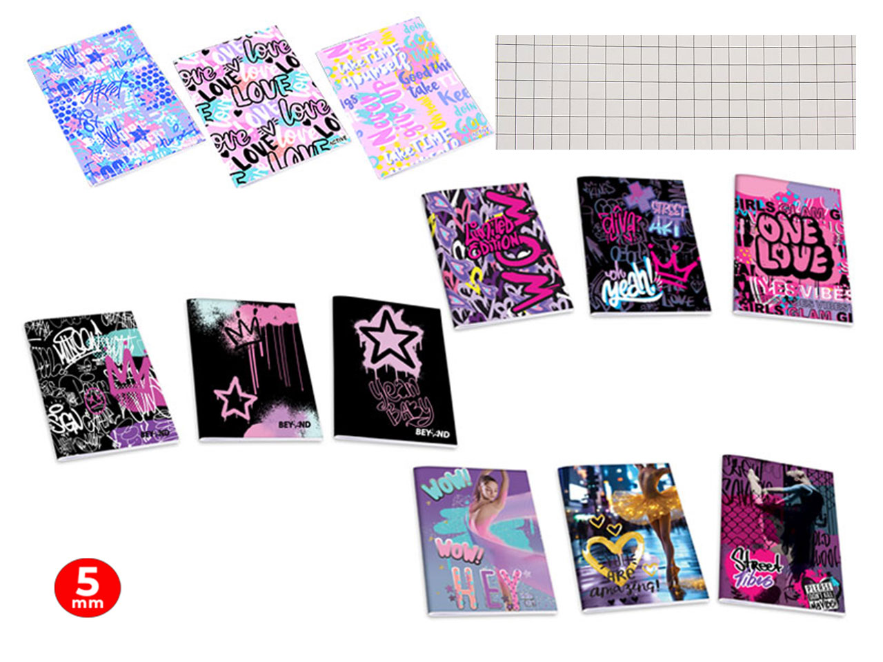 QUADERNO MAXI ACTIVE GIRL 80GR 10PZ 5M 86436