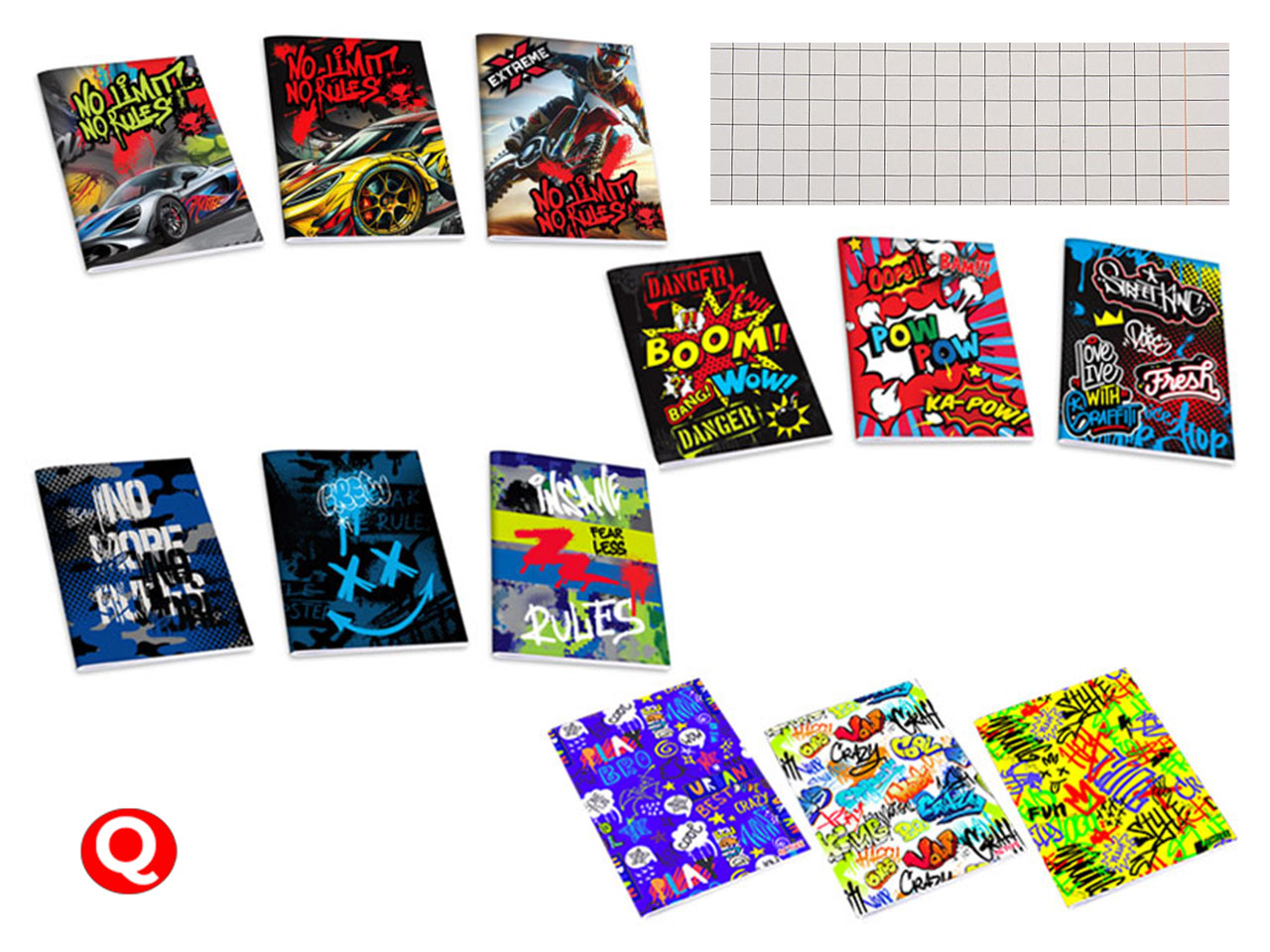 QUADERNO MAXI ACTIVE BOY 80GR 10PZ Q 86431 QUADERNO MAXI ACTIVE BOY 80GR 10PZ Q 86431