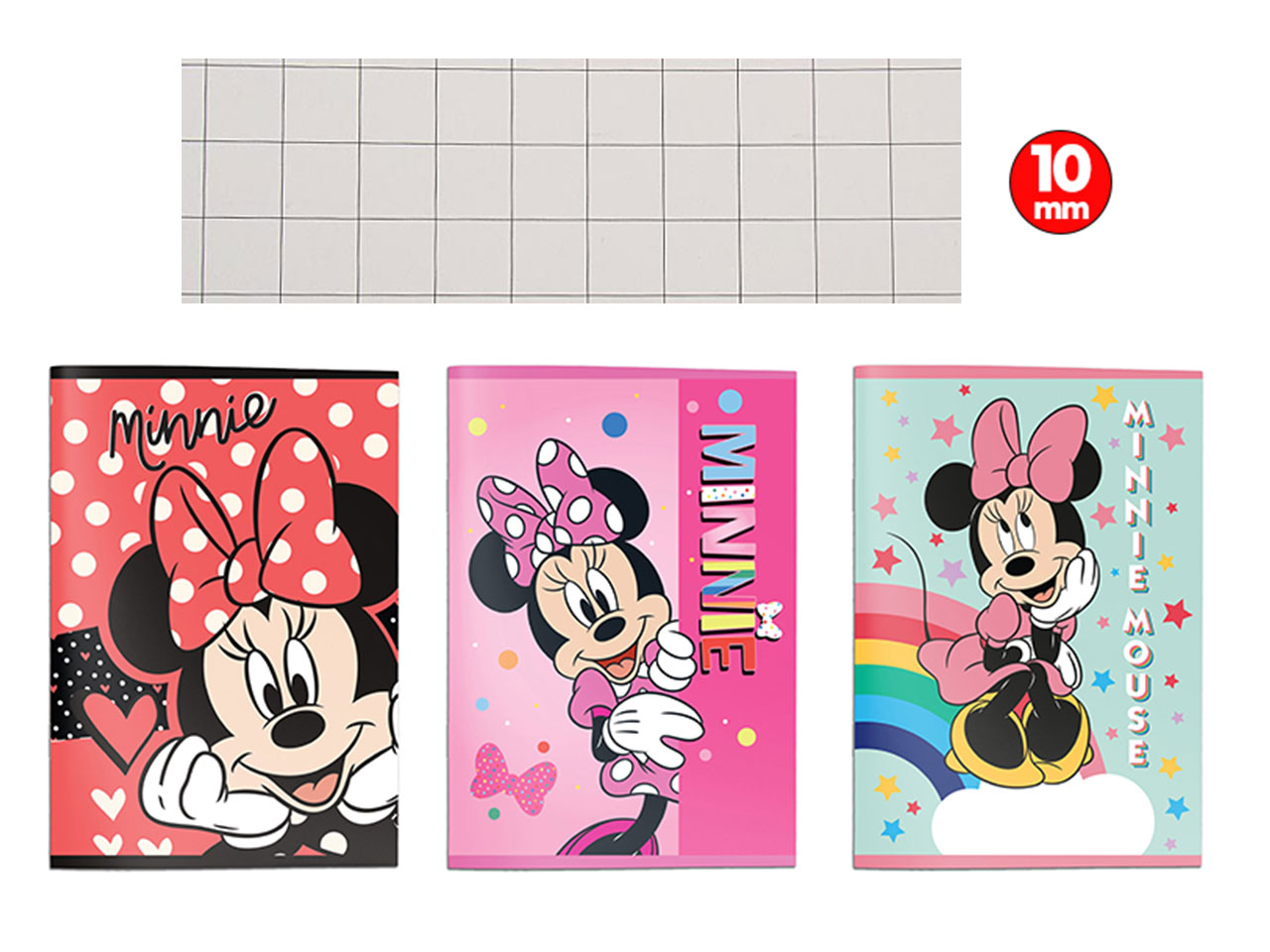 MINNIE QUADERNO MAXI 12PZ 10M 00800257910M