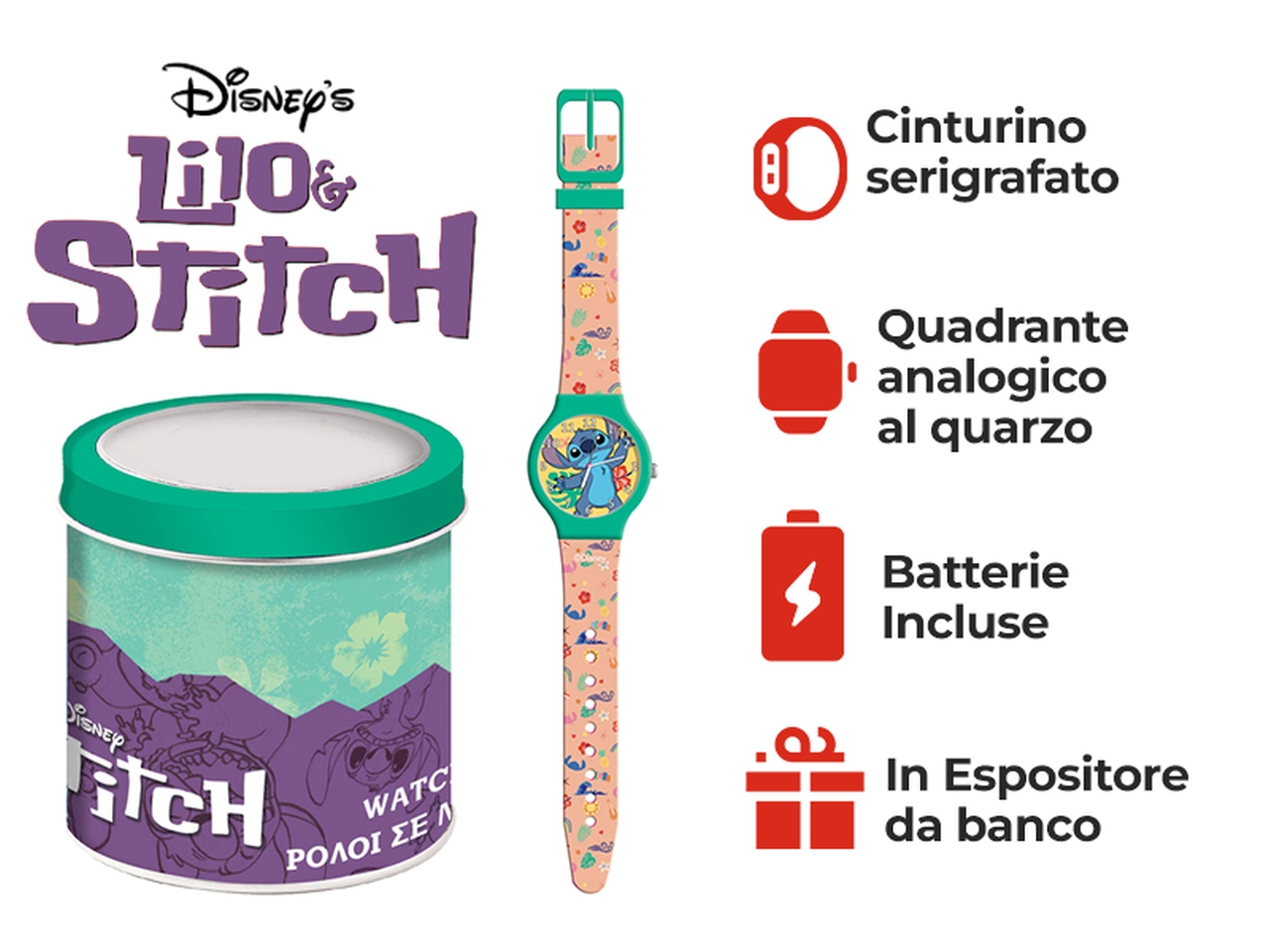 STITCH OROLOGIO ANALOGICO 564604
