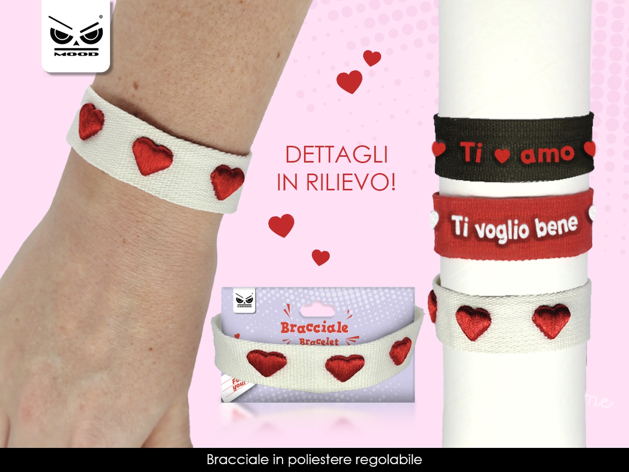 BRACCIALETTO CUORI VT382