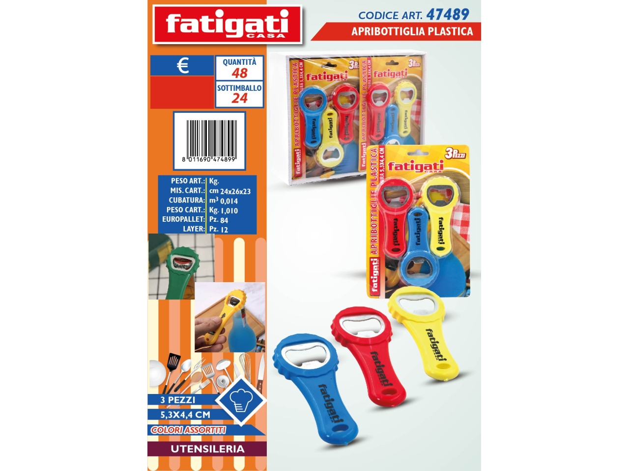 APRIBOTTIGLIE 5,3X4,4CM 3PCS