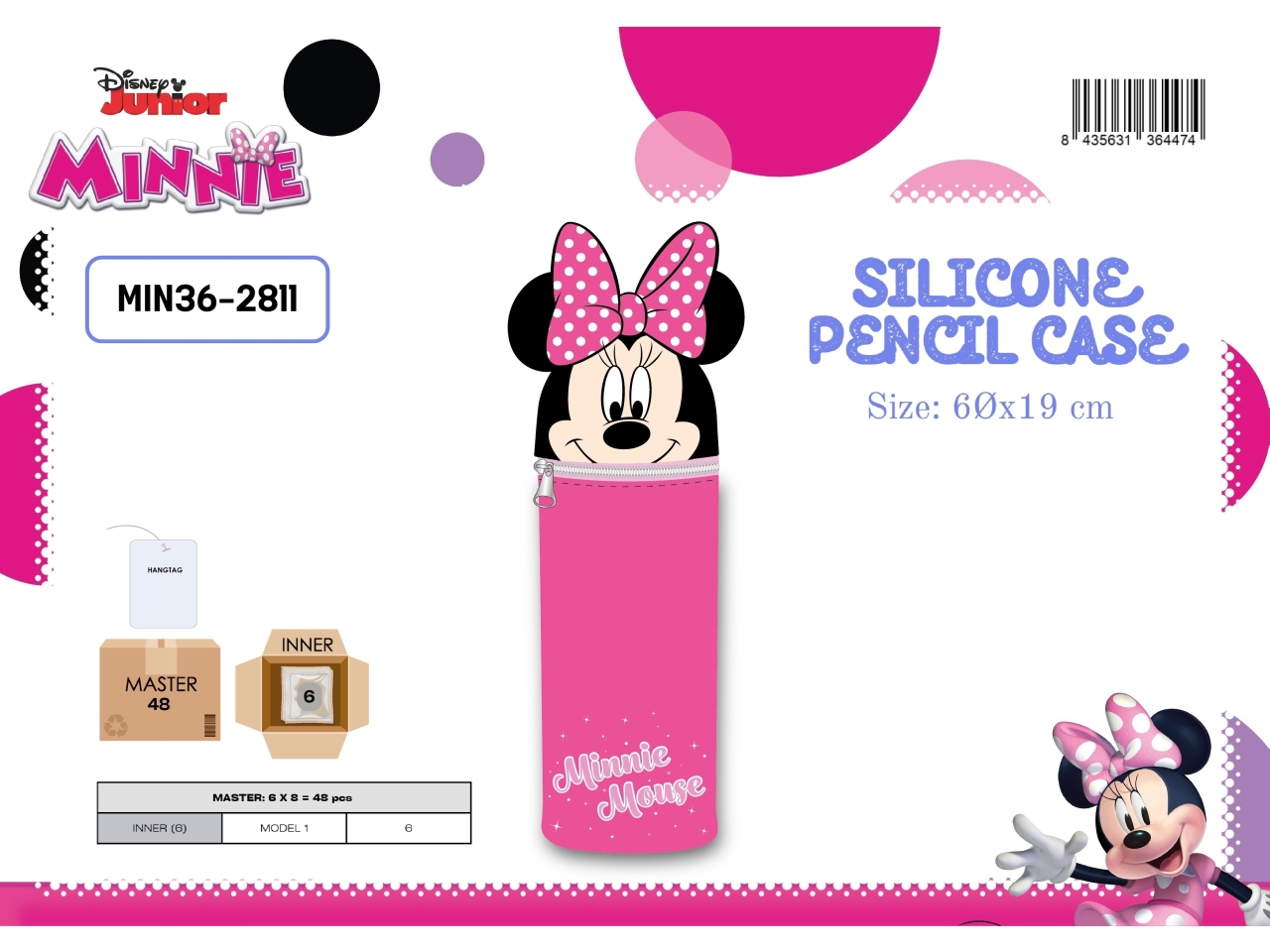 MINNIE SILICONE ASTUCCIO 6X19CM MIN24-2811 MINNIE SILICONE ASTUCCIO 6X19CM MIN24-2811