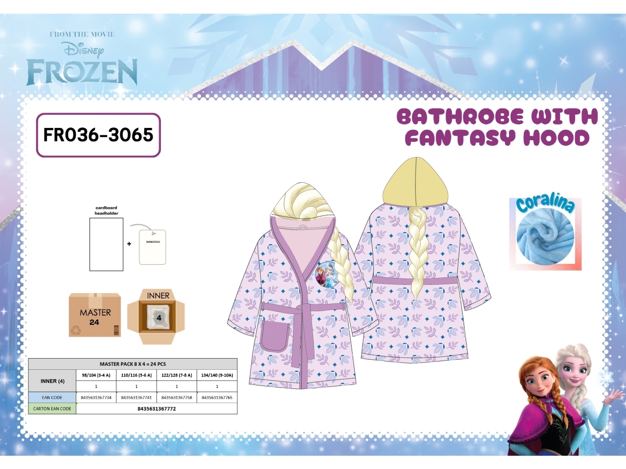 FROZEN ACCAPPATOIO ICON CAPPUCCIO FRO36-3065 FROZEN ACCAPPATOIO ICON CAPPUCCIO FRO36-3065